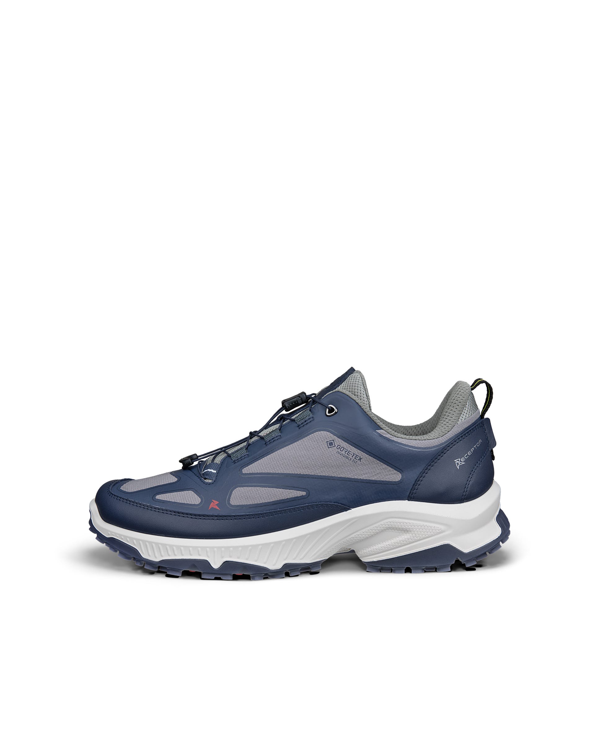 Men's ECCO® RECEPTOR XP Textile Gore-Tex Outdoor Trainer - Blue - Outside