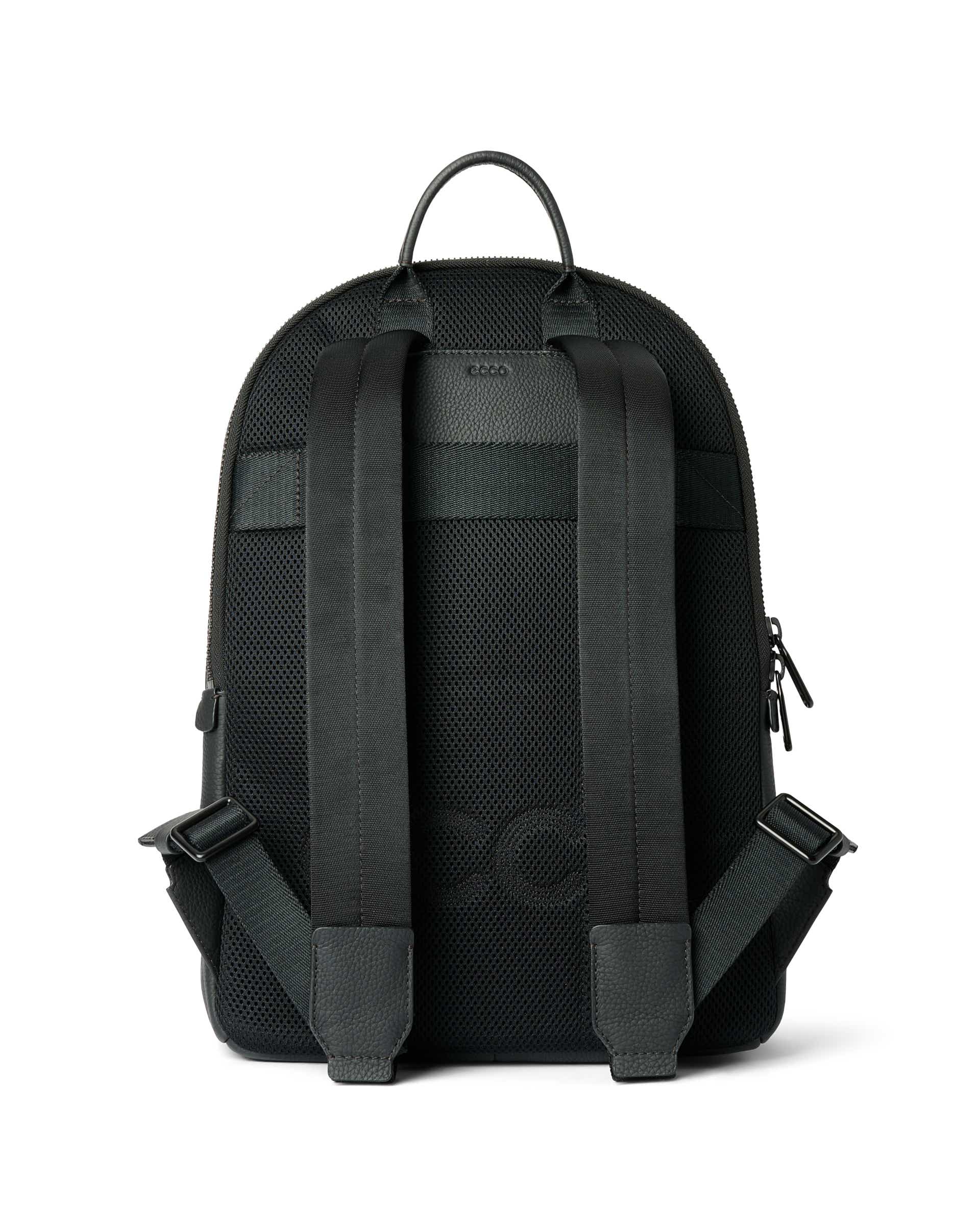 ECCO® Round Pack sac à dos en cuir - Noir - Back