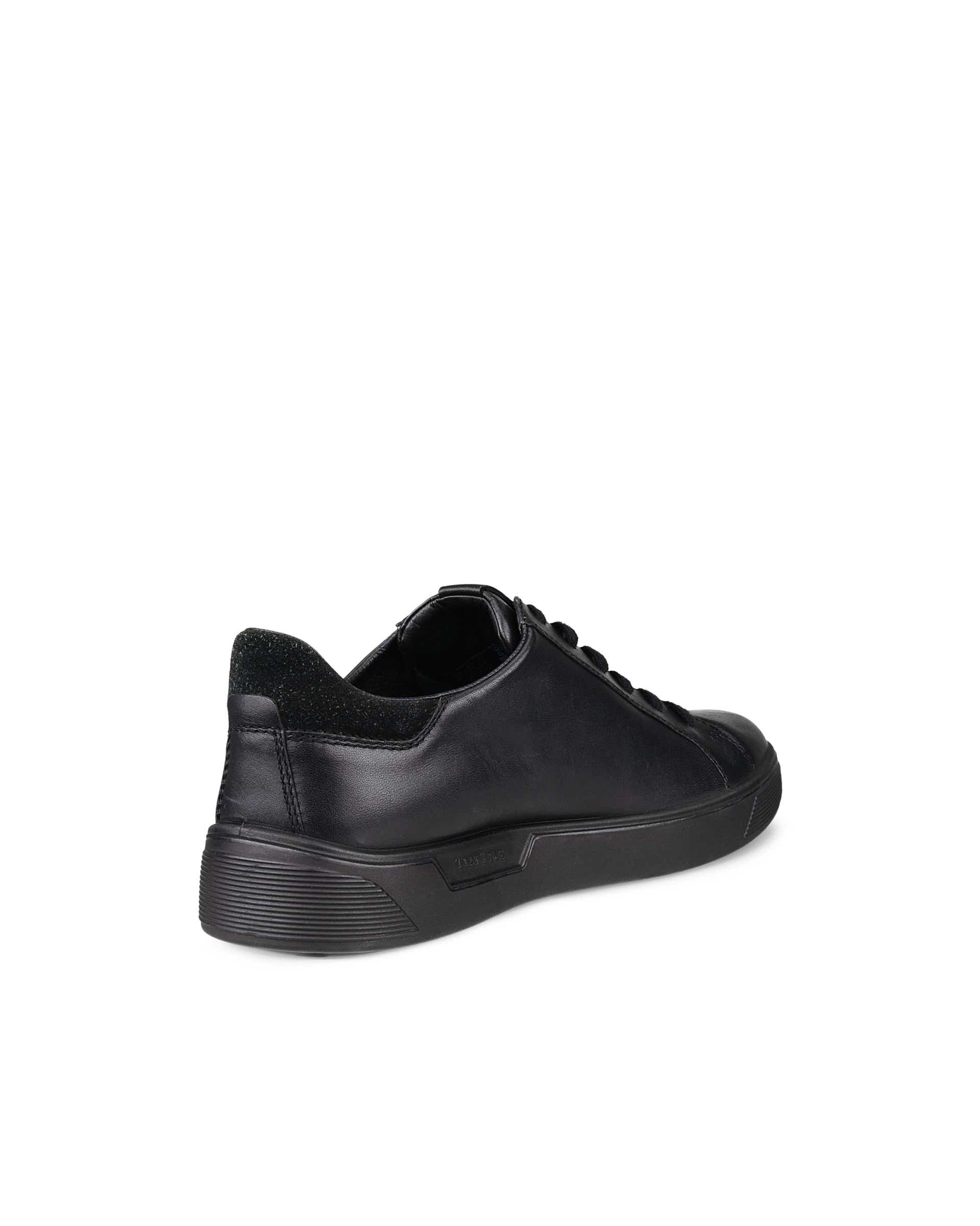 ECCO® Street Tray Heren leren sneaker met Gore-Tex - Zwart - Back