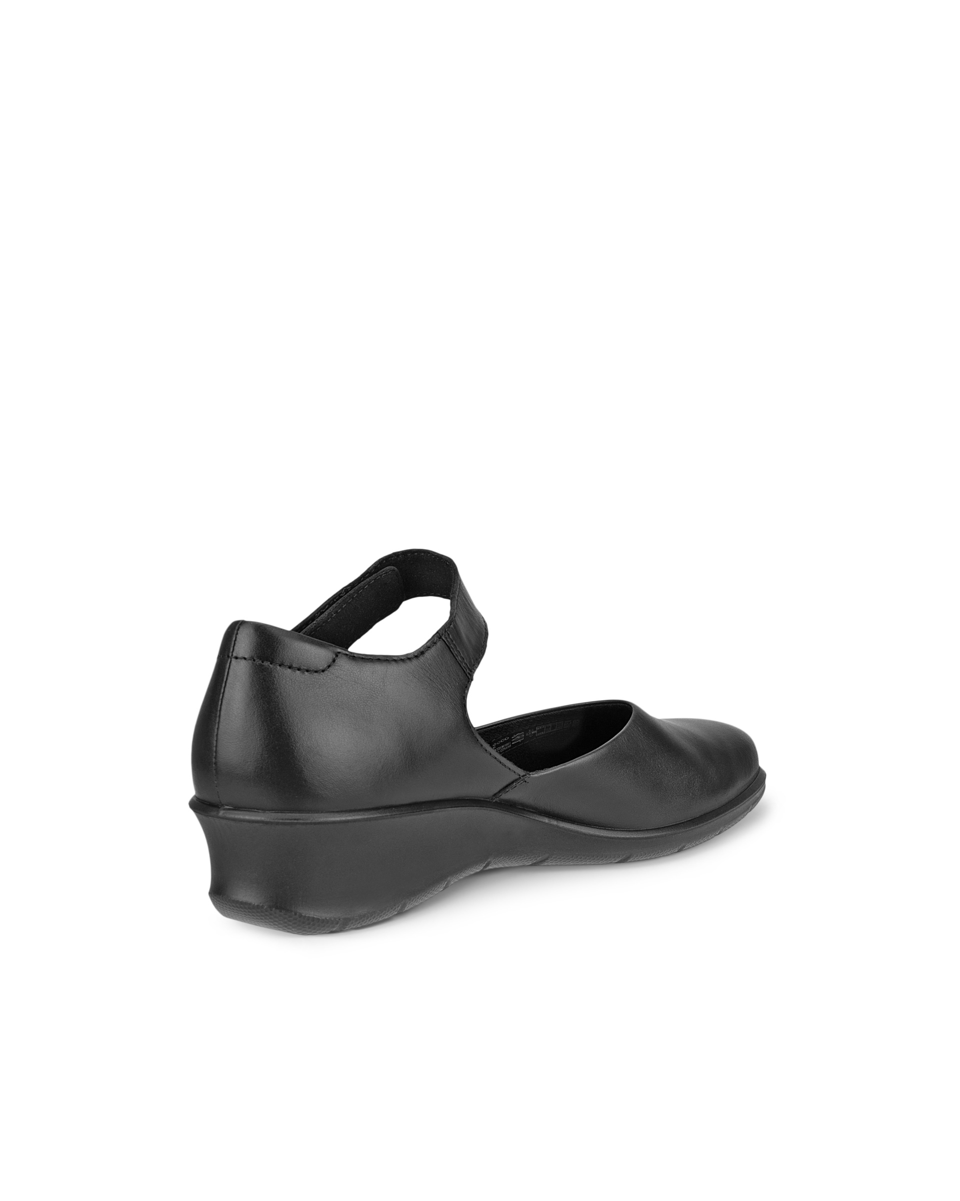 ECCO Women's Felicia Low Wedge Shoes - Black - Back