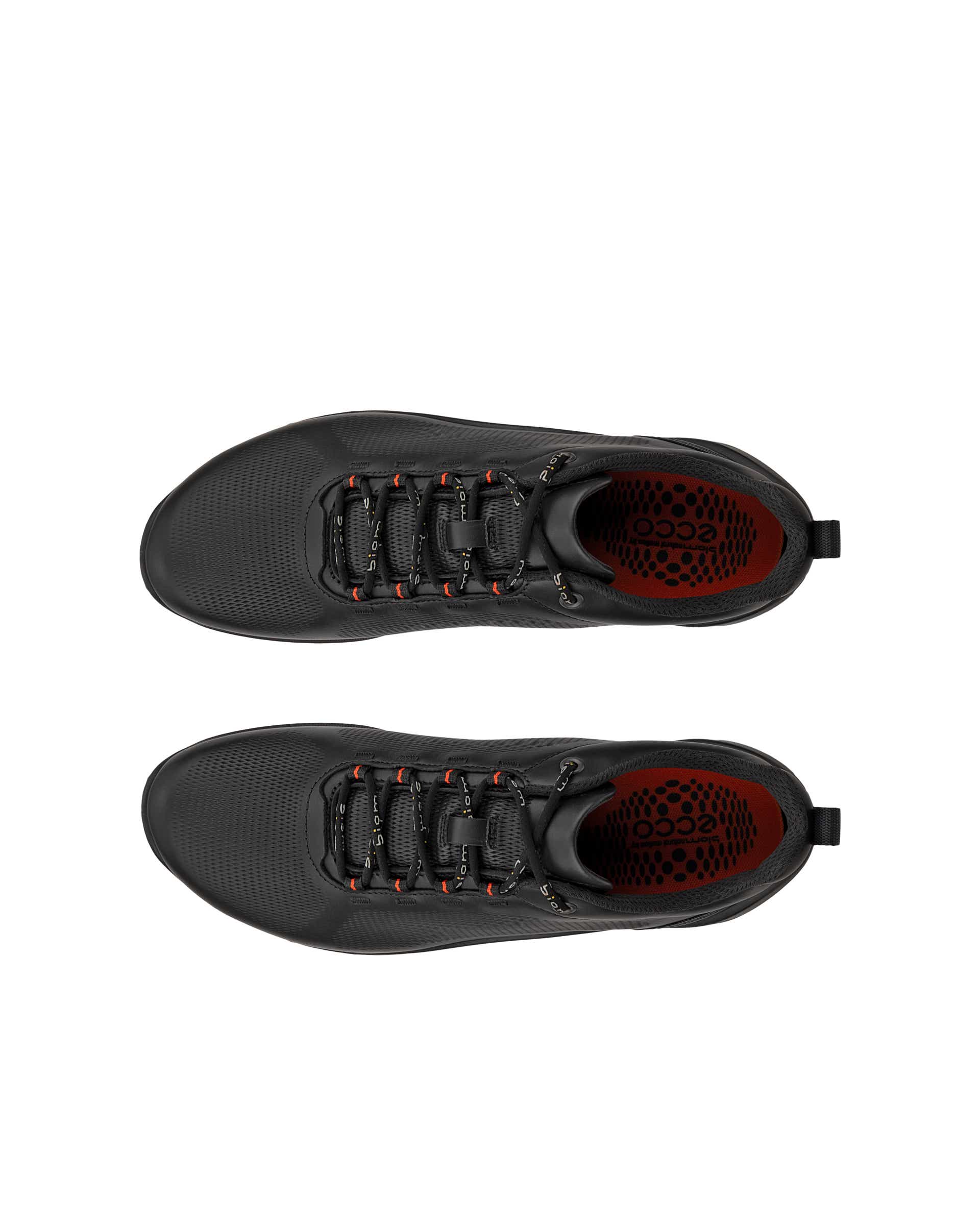 ECCO® BIOM FJUEL baskets en cuir pour homme - Noir - Top left pair