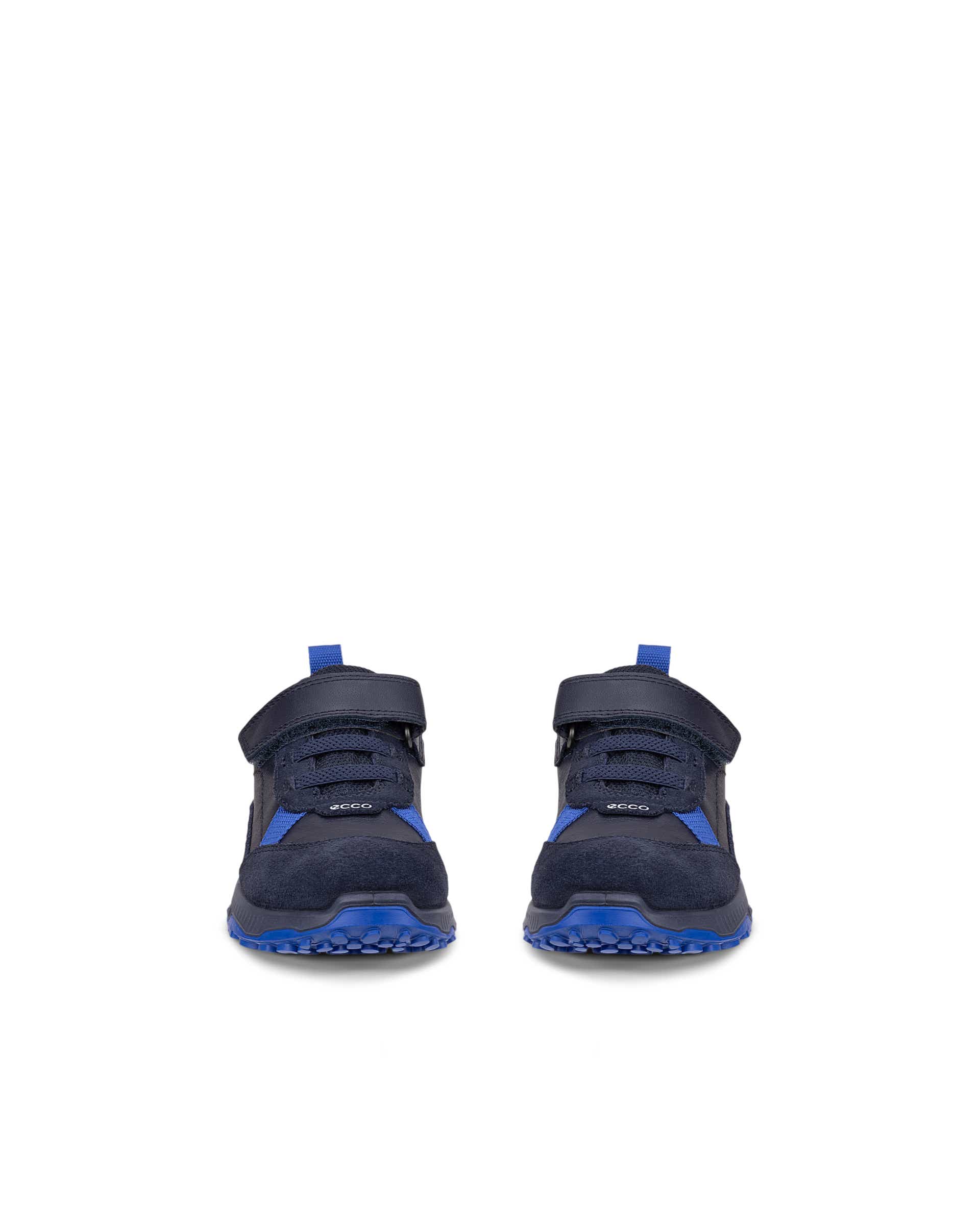 Sapatos couro impermeáveis criança ECCO® RECEPTOR XP K - Azul - Front pair