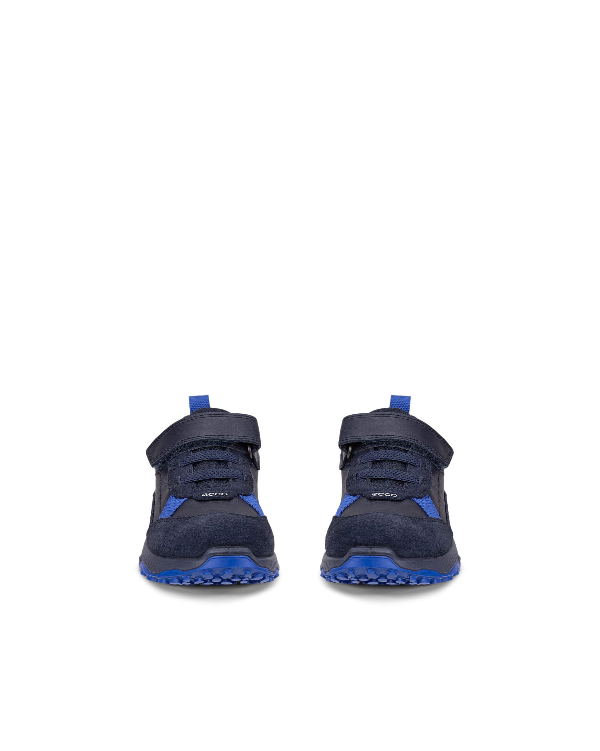 Sapatos couro impermeáveis criança ECCO® RECEPTOR XP K - Azul - Front pair