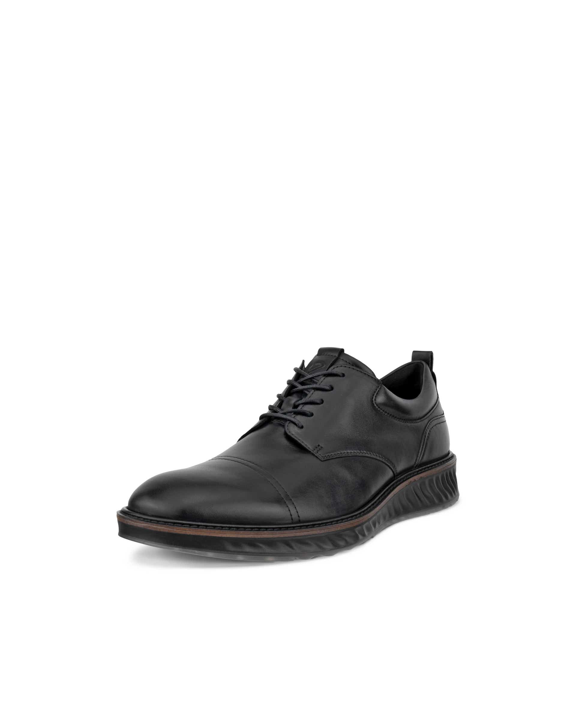Men's ECCO® St.1 Hybrid Leather Derby Shoe - Black - Main