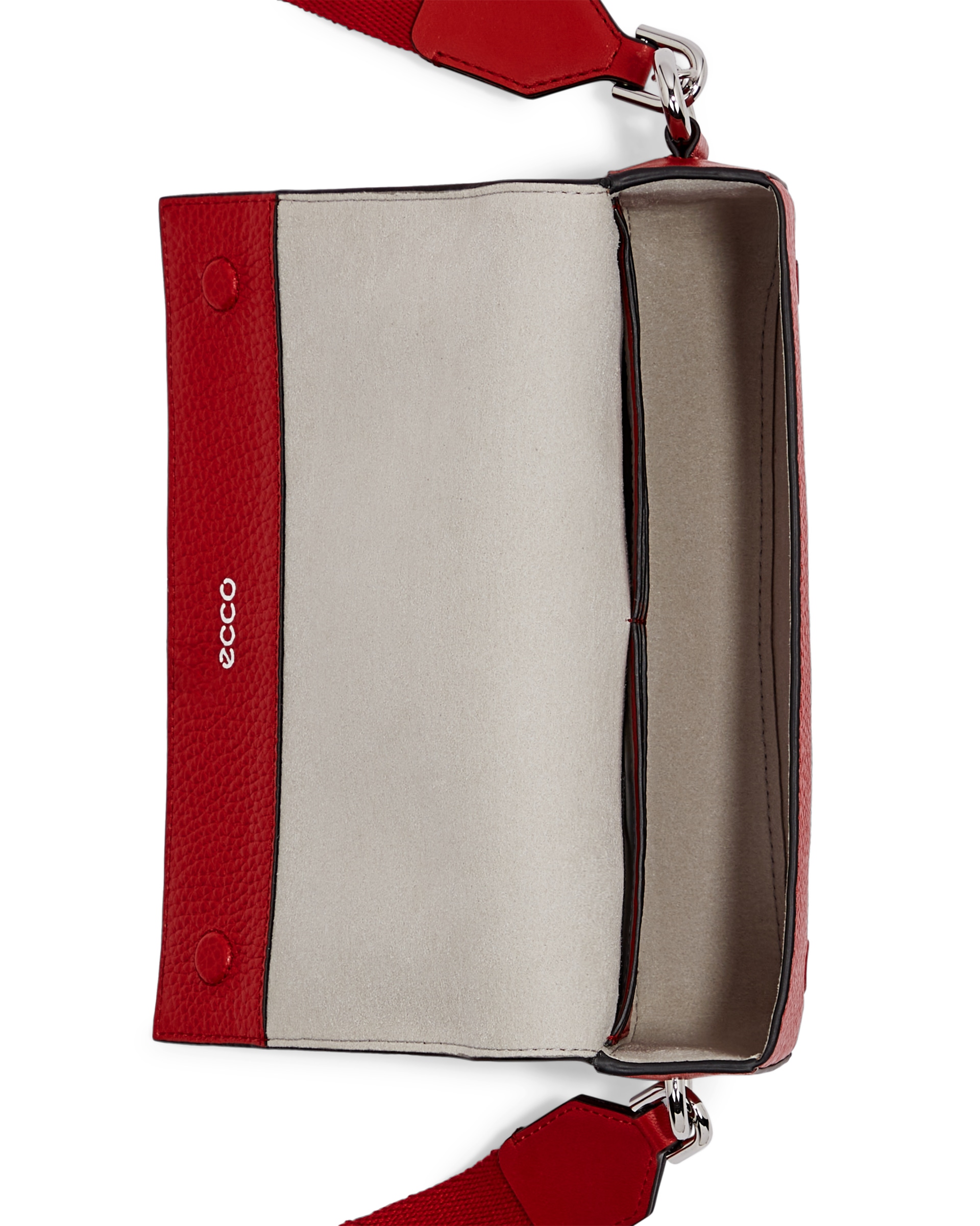ECCO® Textureblock Leather Phone Bag - Red - Birdeye