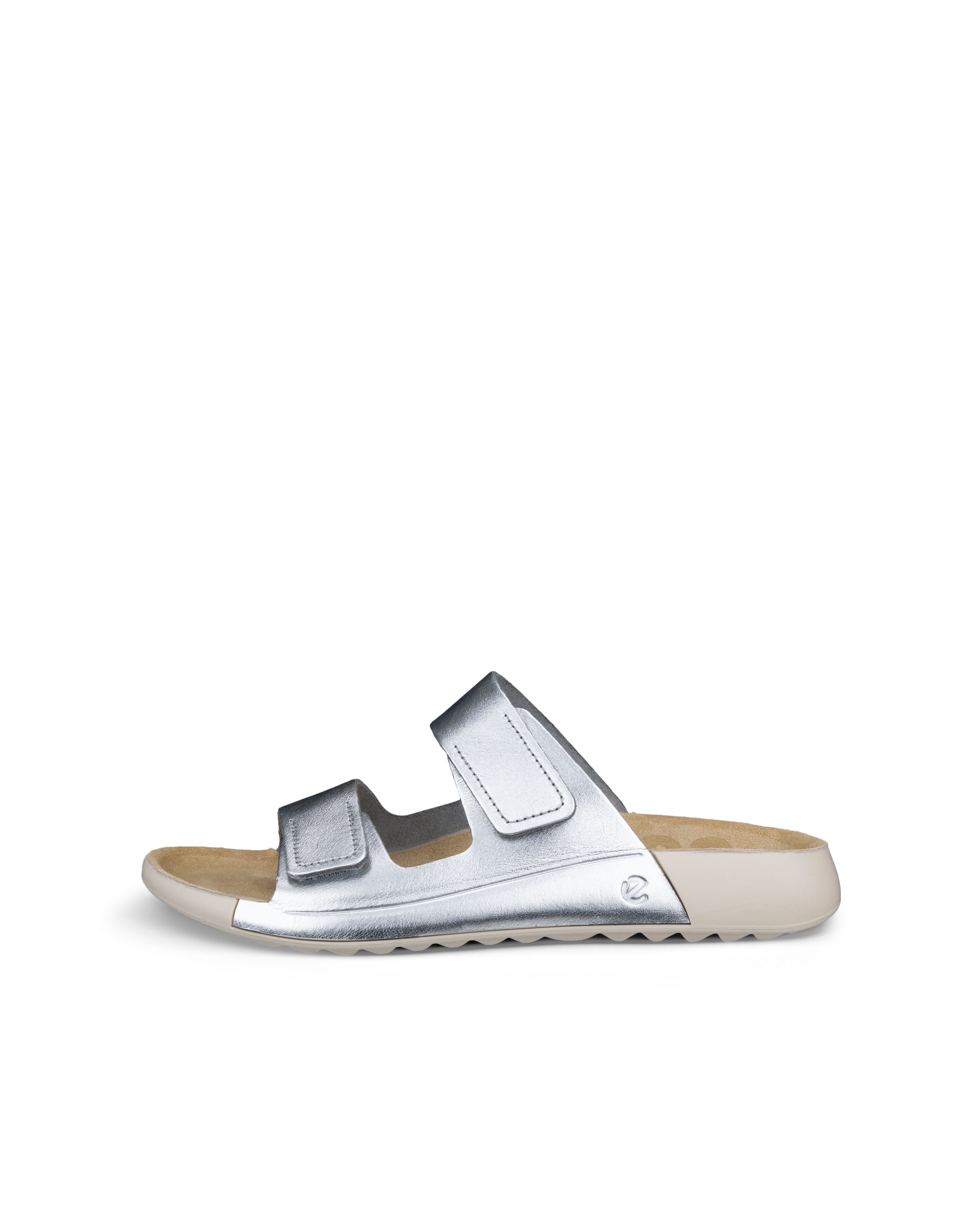 ECCO® Cozmo ženske sandale od nabuka s dvjema trakama - Metalik - Outside