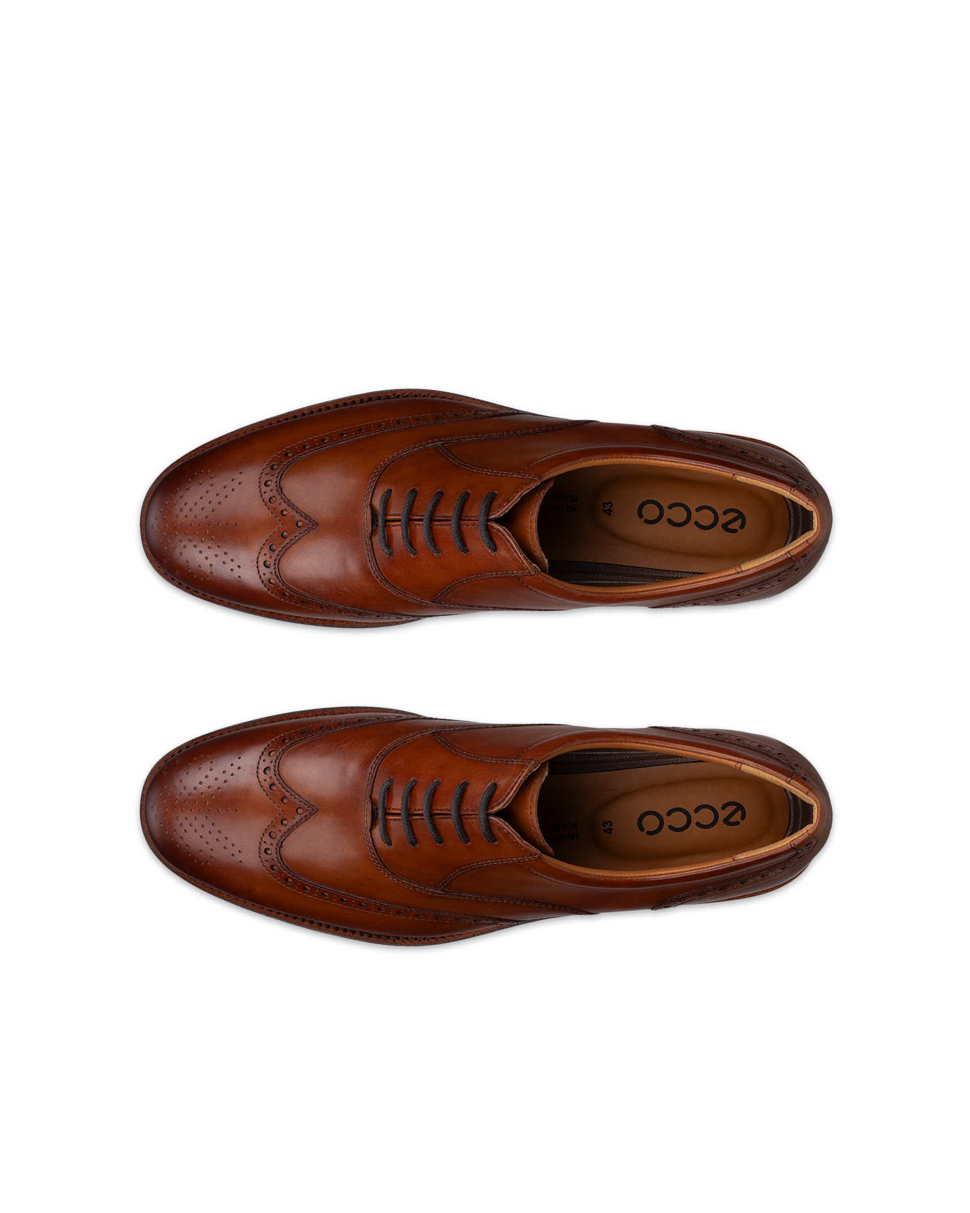 ECCO London Brogue Tie - Brown - Top left pair