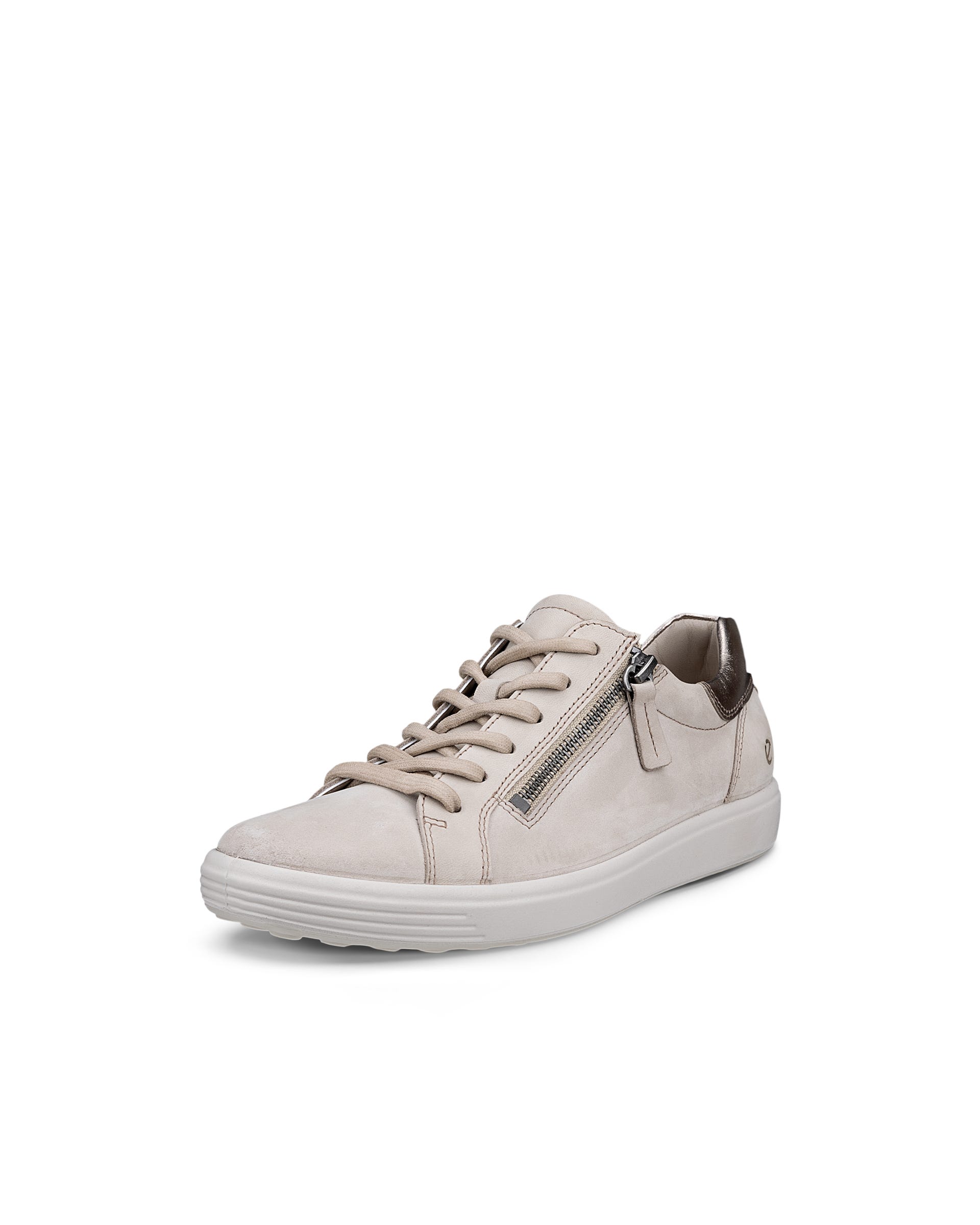 Ténis nobuck mulher ECCO® SOFT 7 - Bege - Main