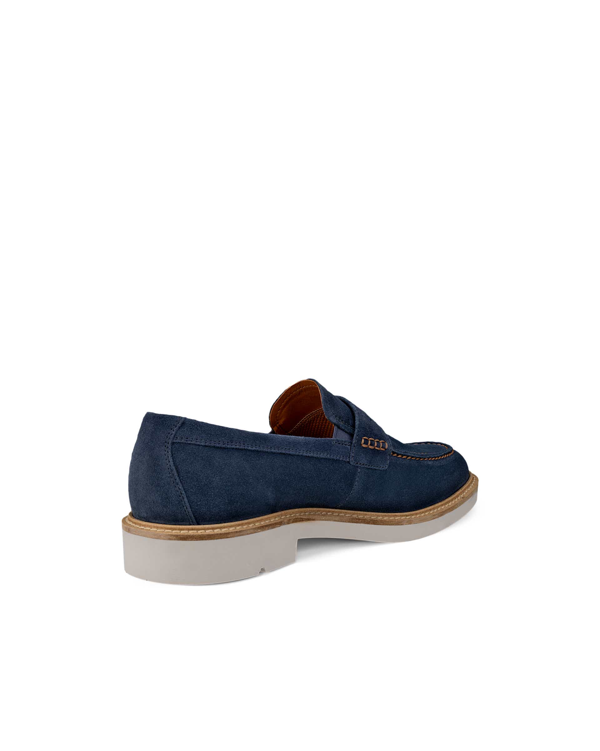 ECCO® METROPOLE LONDON férfi velúr papucscipő - Kék - Back