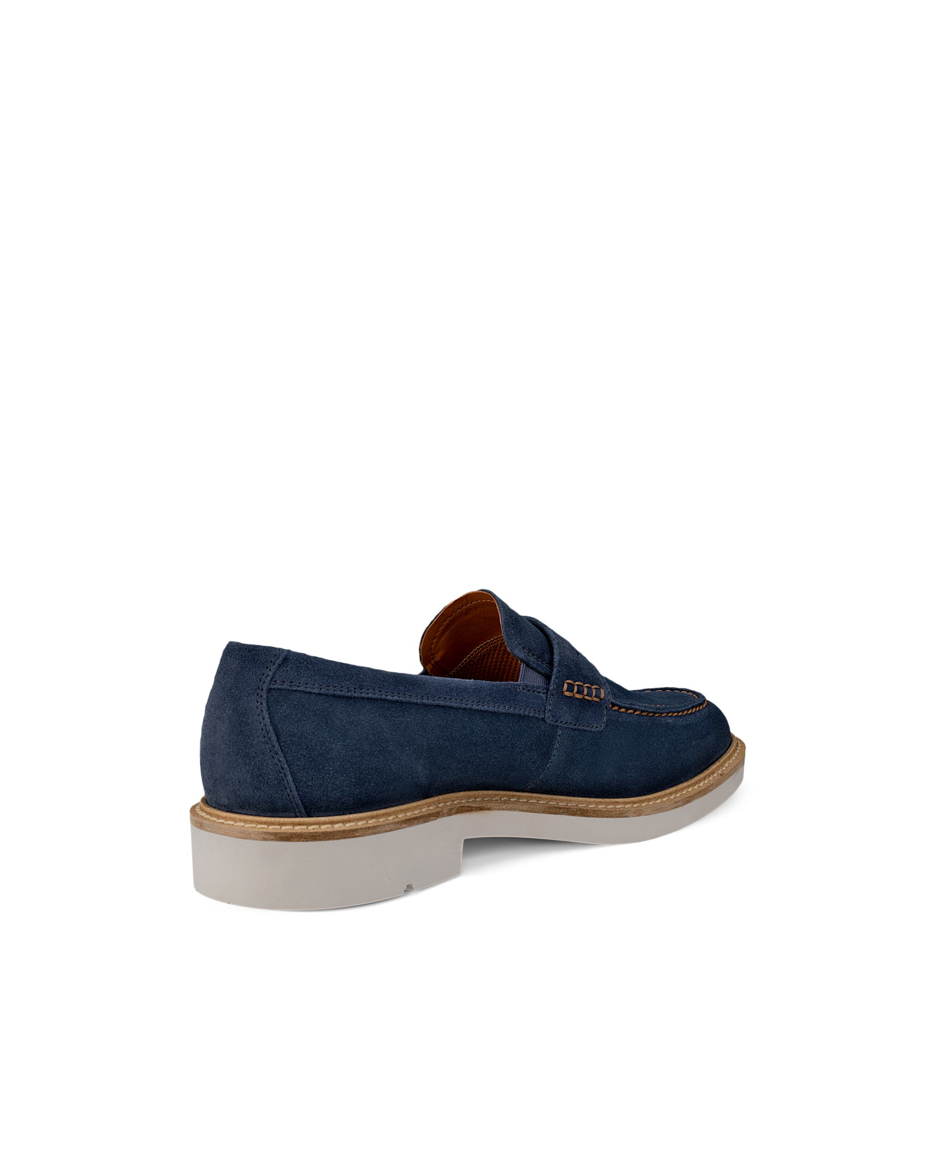 ECCO® METROPOLE LONDON férfi velúr papucscipő - Kék - Back