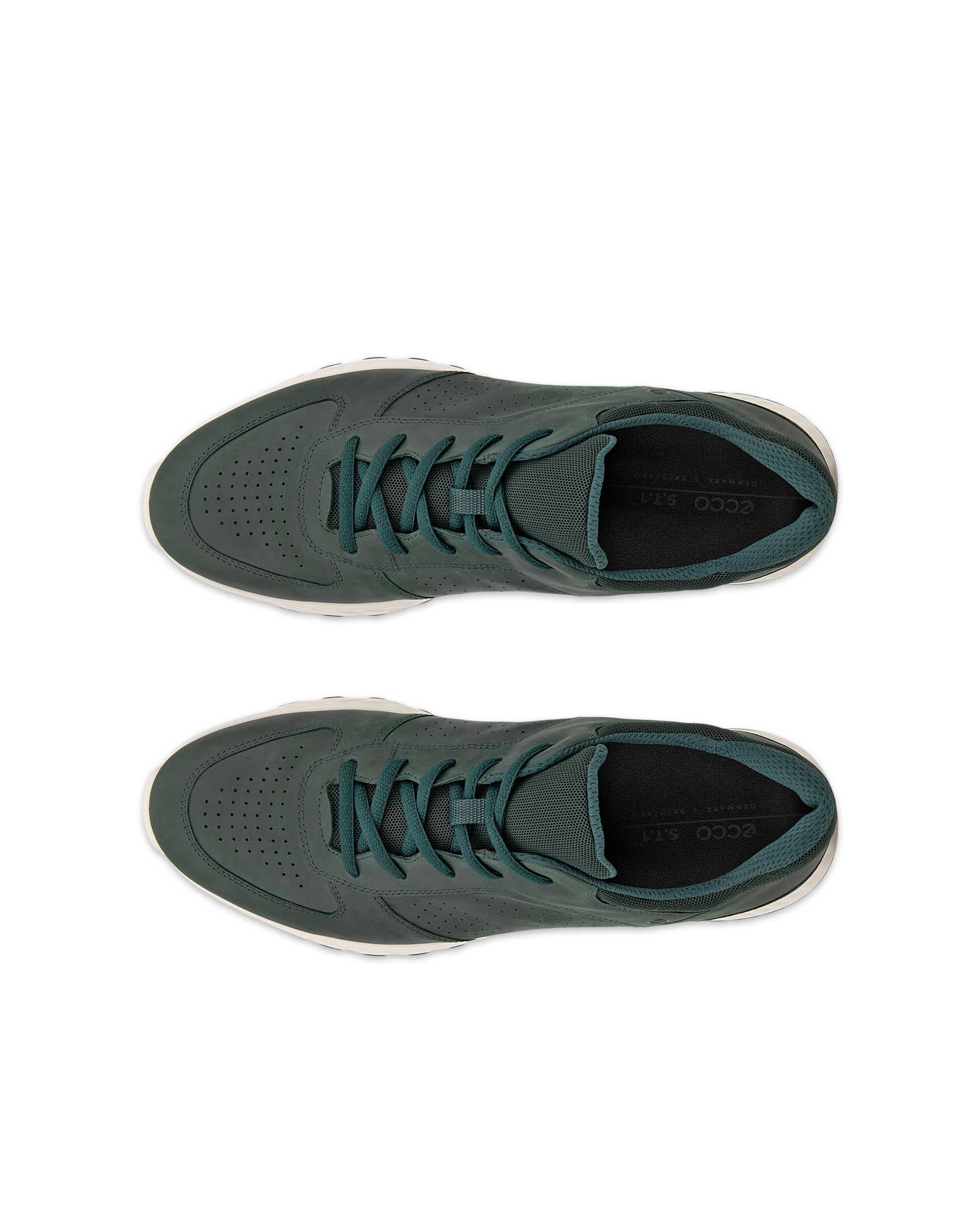 ECCO® EXOSTRIDE Herren Outdoor-Schuh aus Nubukleder - Grün - Top left pair