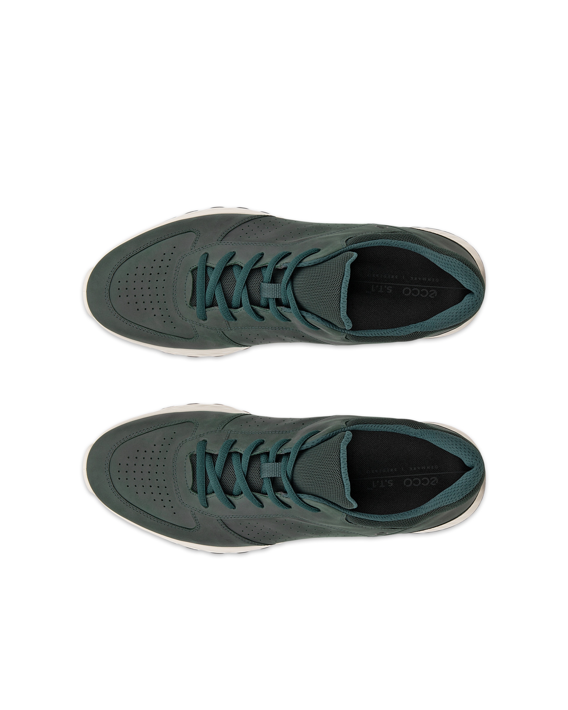 ECCO® EXOSTRIDE Herren Outdoor-Schuh aus Nubukleder - Grün - Top left pair