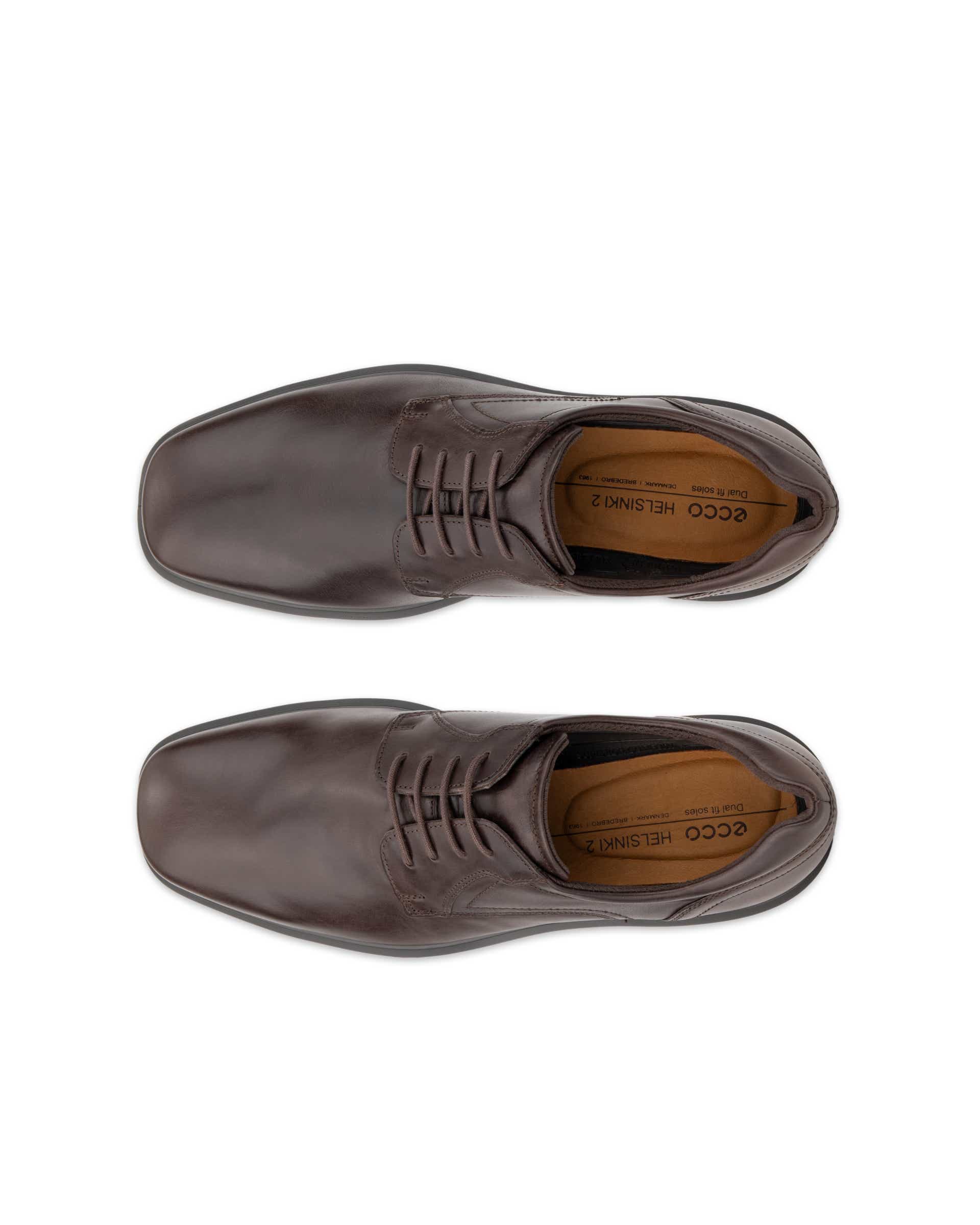 ECCO® Helsinki 2 derbies cuir pour homme - Brun - Top left pair