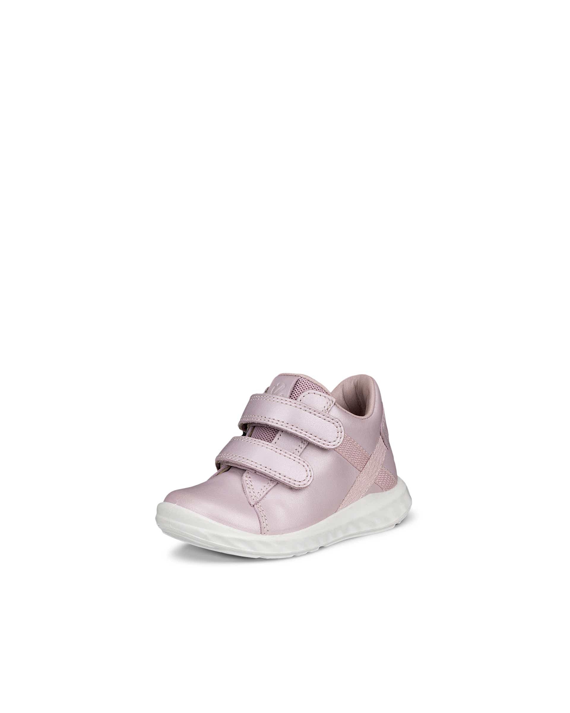 ECCO® SP.1 Lite Infant baskets en cuir à scratch pour enfant - Rose - Main