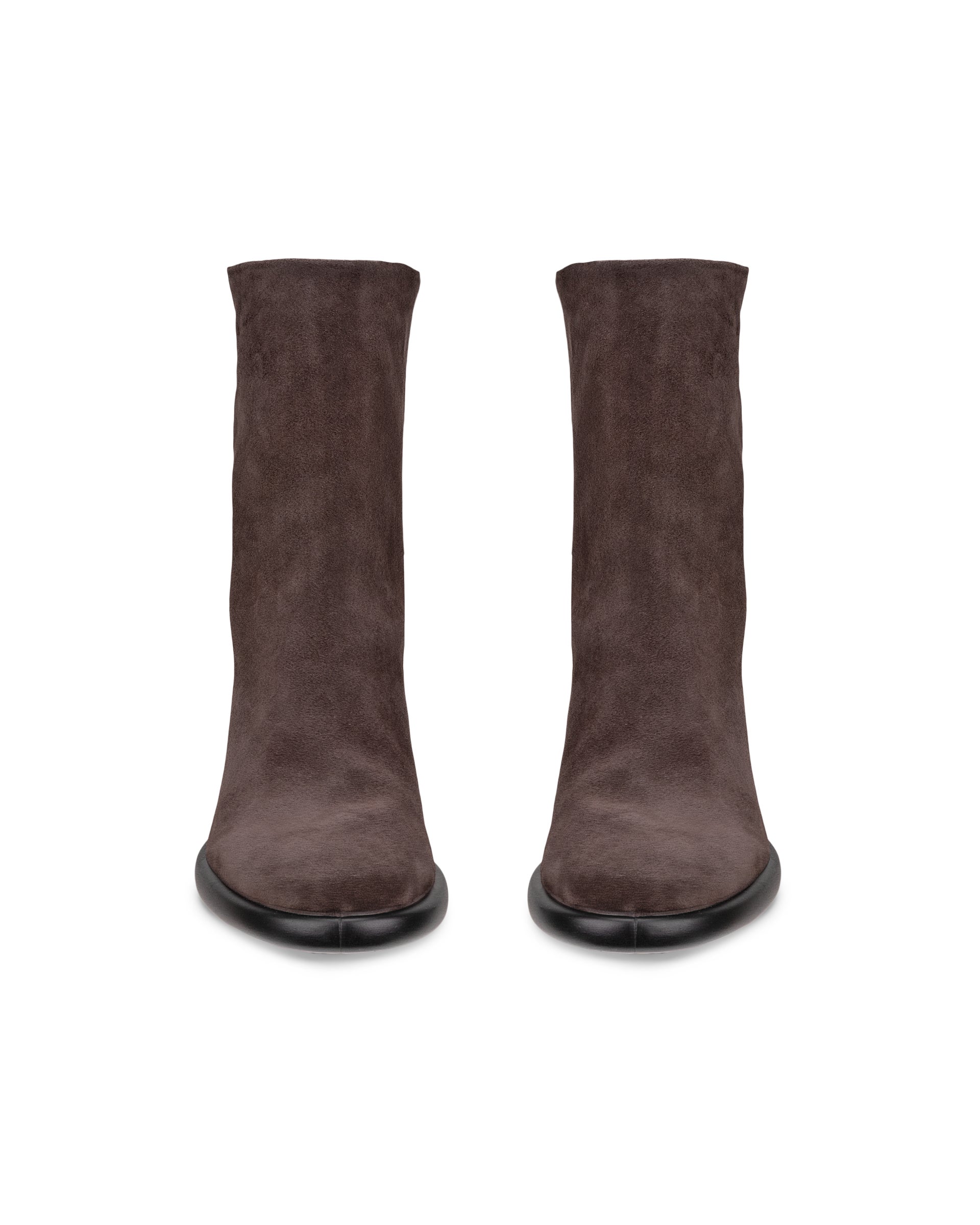 Dámské velurové kozačky ECCO® SCULPTED LX 55 - Hnědá - Front pair