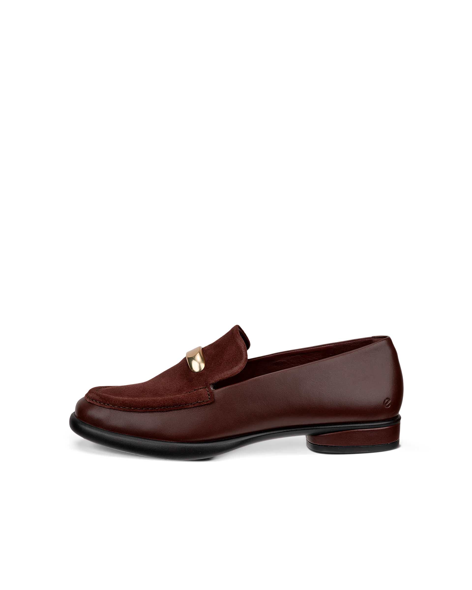 ECCO Sculpted Lx レザーバレリーナ クロコ風 40 Women's ECCO® Sculpted LX Leather Ballerina | Brown