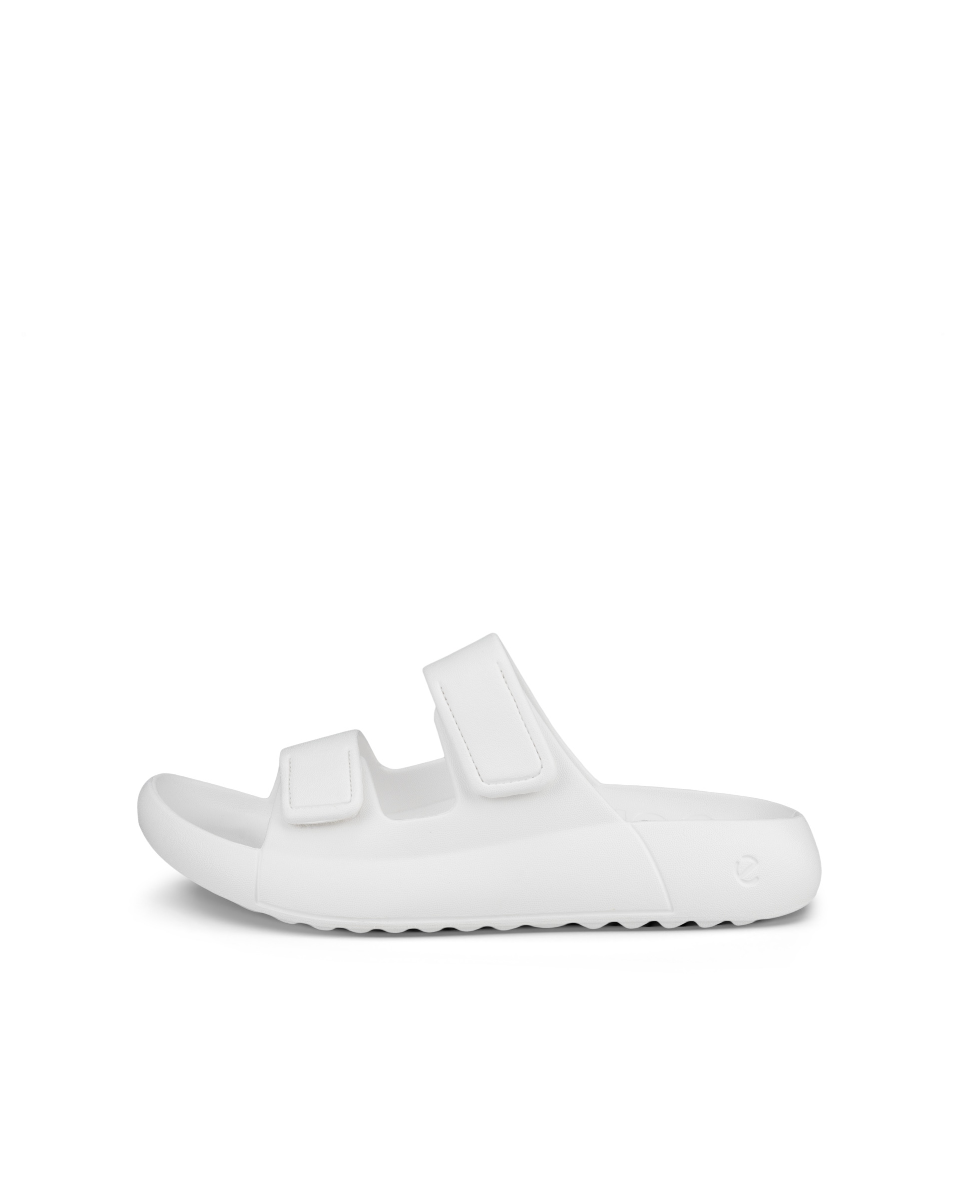 Unisex ECCOยฎ Cozmo E Two Strap Sandal - White - Outside