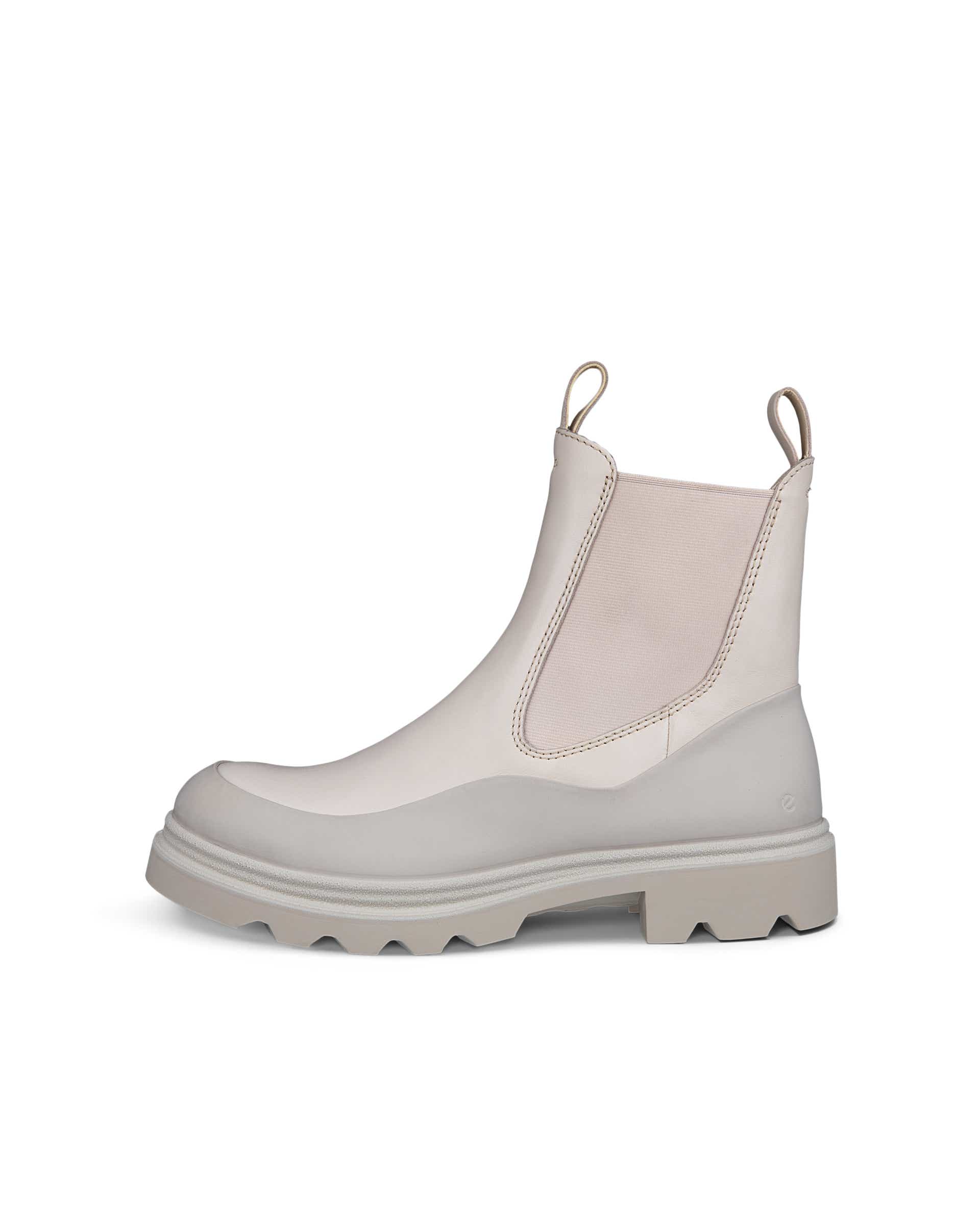 ECCO Grainer Women ウィメンズ レザーチェルシーブーツ | ベージュ ECCO Grainer Women ウィメンズ レザーチェルシーブーツ | ベージュ
