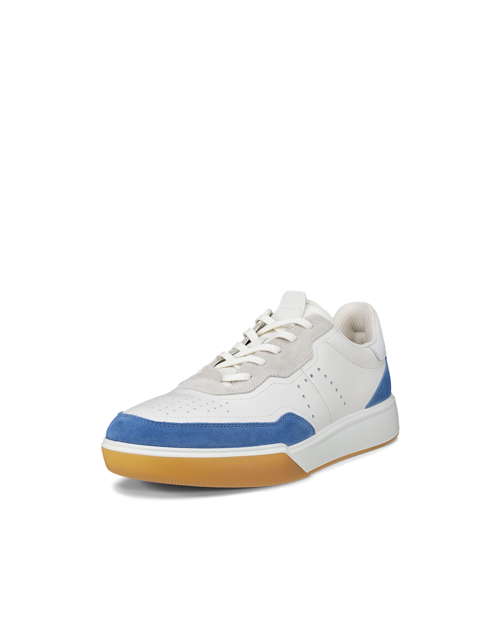ECCO® STREET COURT Herren Ledersneaker - Blau - Main