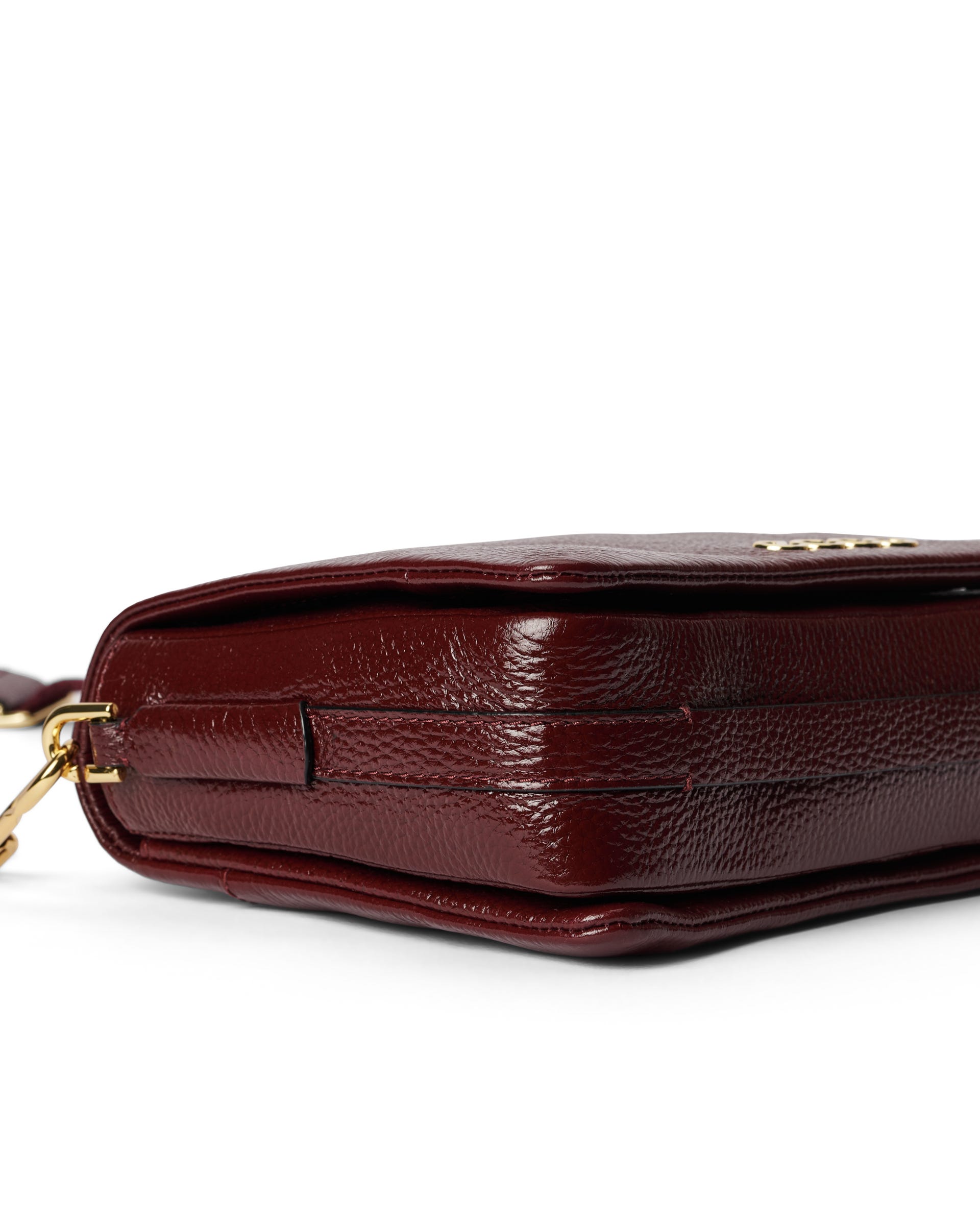 ECCO Pinch Large Soft Shine Pebbled レザークロスボディバッグ - レッド - Detail-2