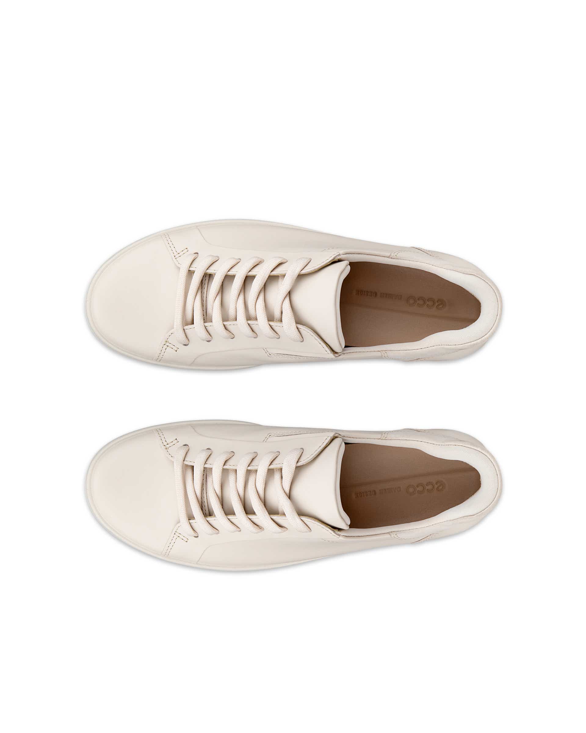 ECCO® SOFT 7 Damen Ledersneaker - Beige - Top left pair