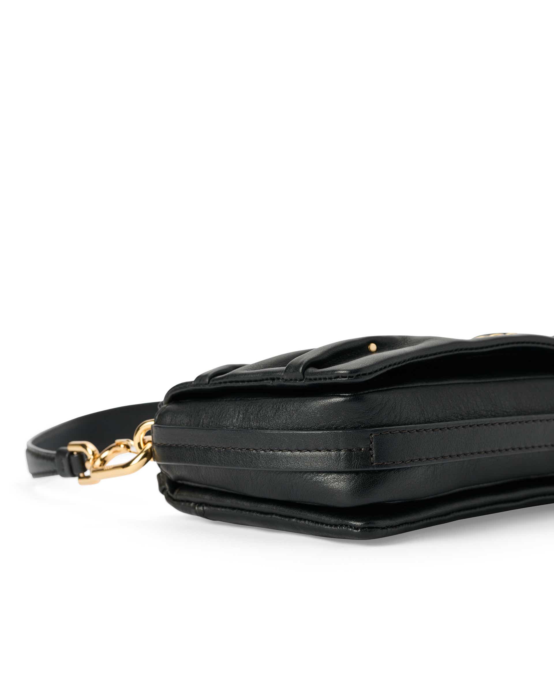 Skórzana torebka przez ramię ECCO® Pinch Bag - Czarny - Detail-2