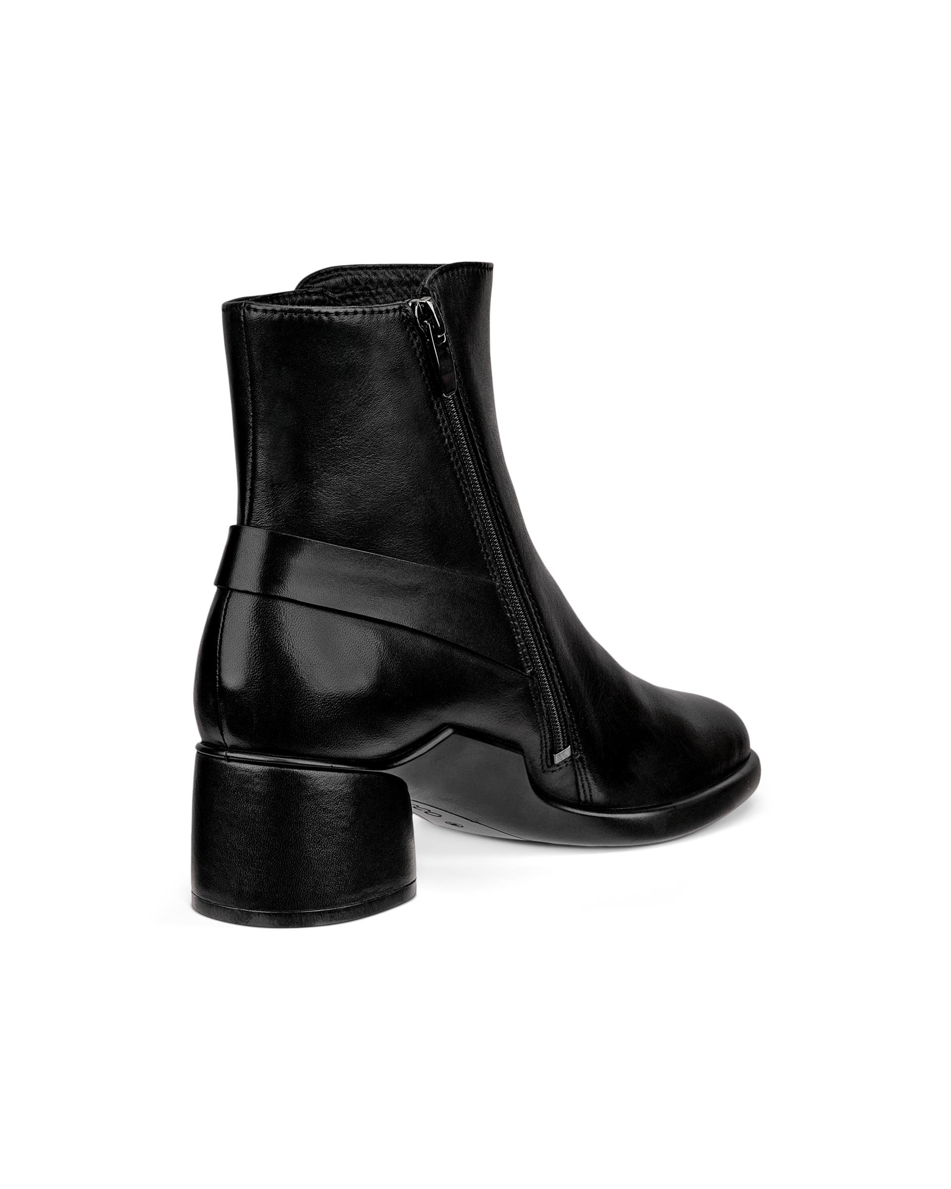 Women's ECCO® Sculpted LX 35 Leather Ankle Boot - Black - Back
