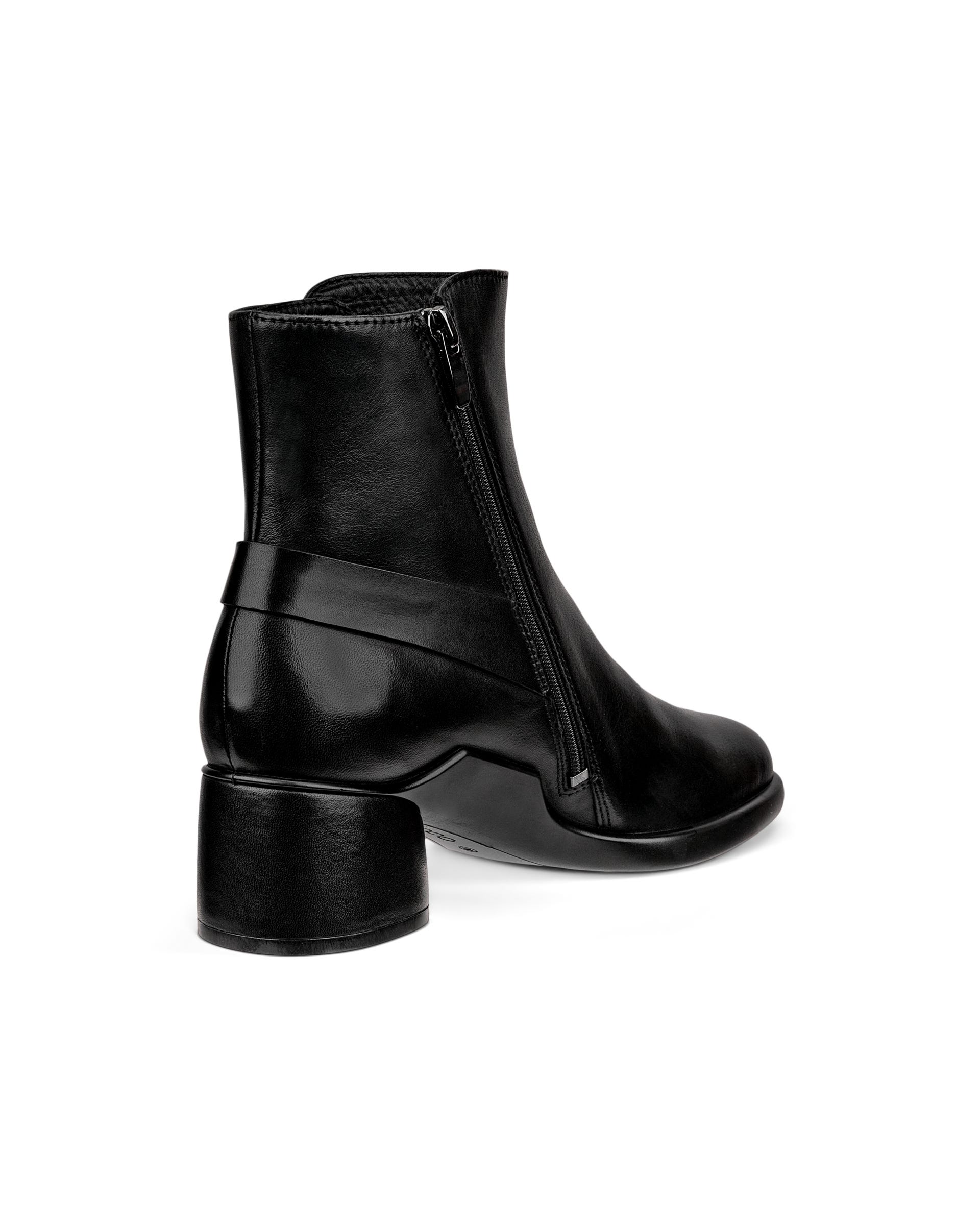 Women's ECCO® Sculpted LX 35 Leather Ankle Boot - Black - Back