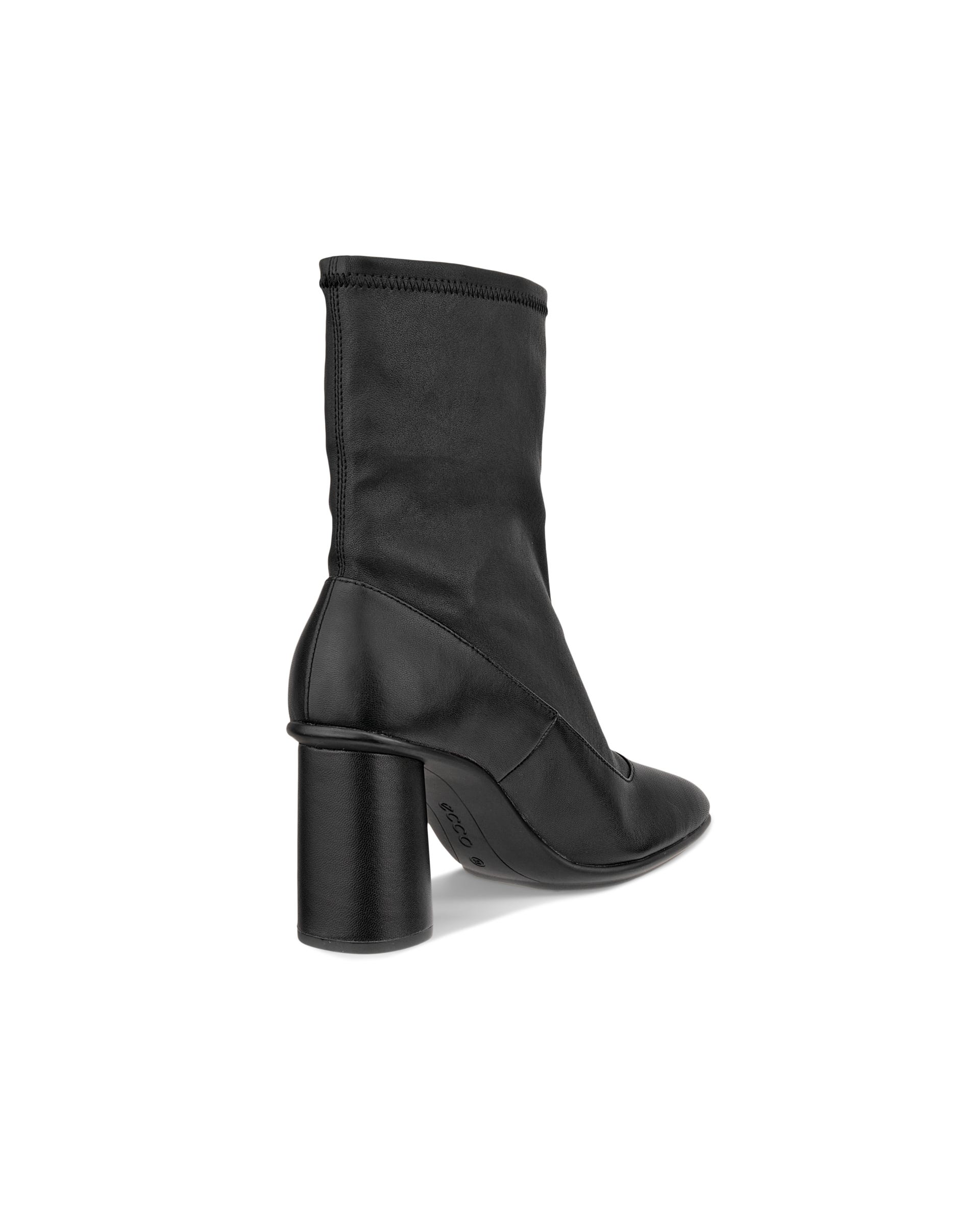 Damskie skórzane buty za kostkę ECCO® SCULPTED ALBA 65 - Czarny - Back