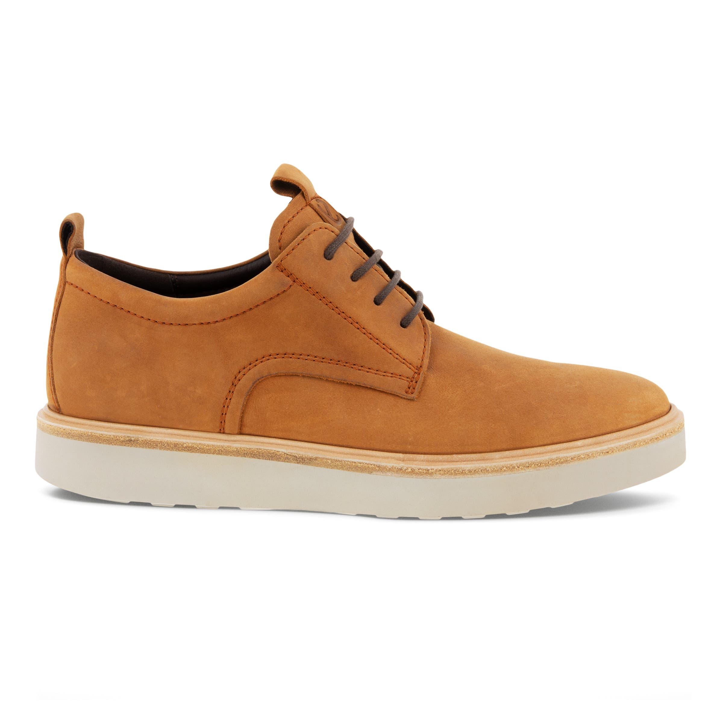 Men's ECCO® Techwelt Nubuck Shoe - Brown - Outside