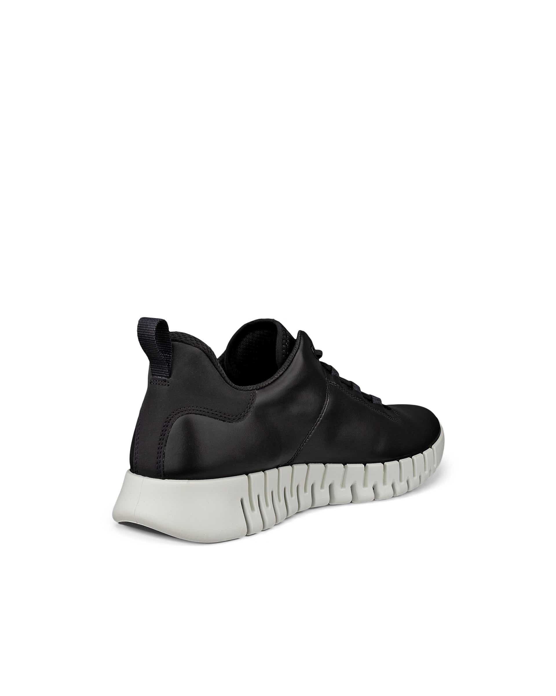 ECCO® Gruuv baskets en cuir pour homme - Noir - Back