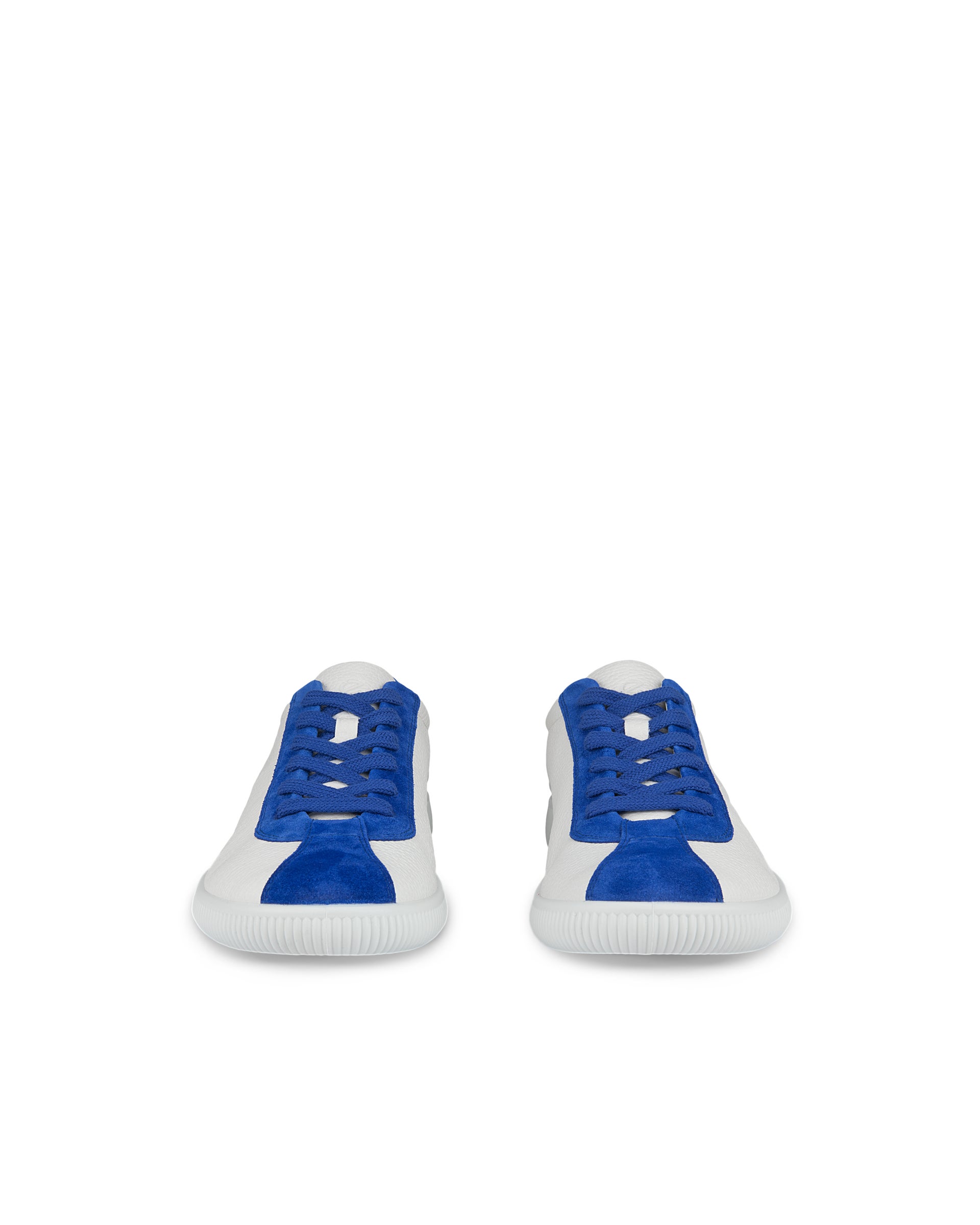 ECCO Soft Zero メンズ レザースニーカー - ブルー - Front pair