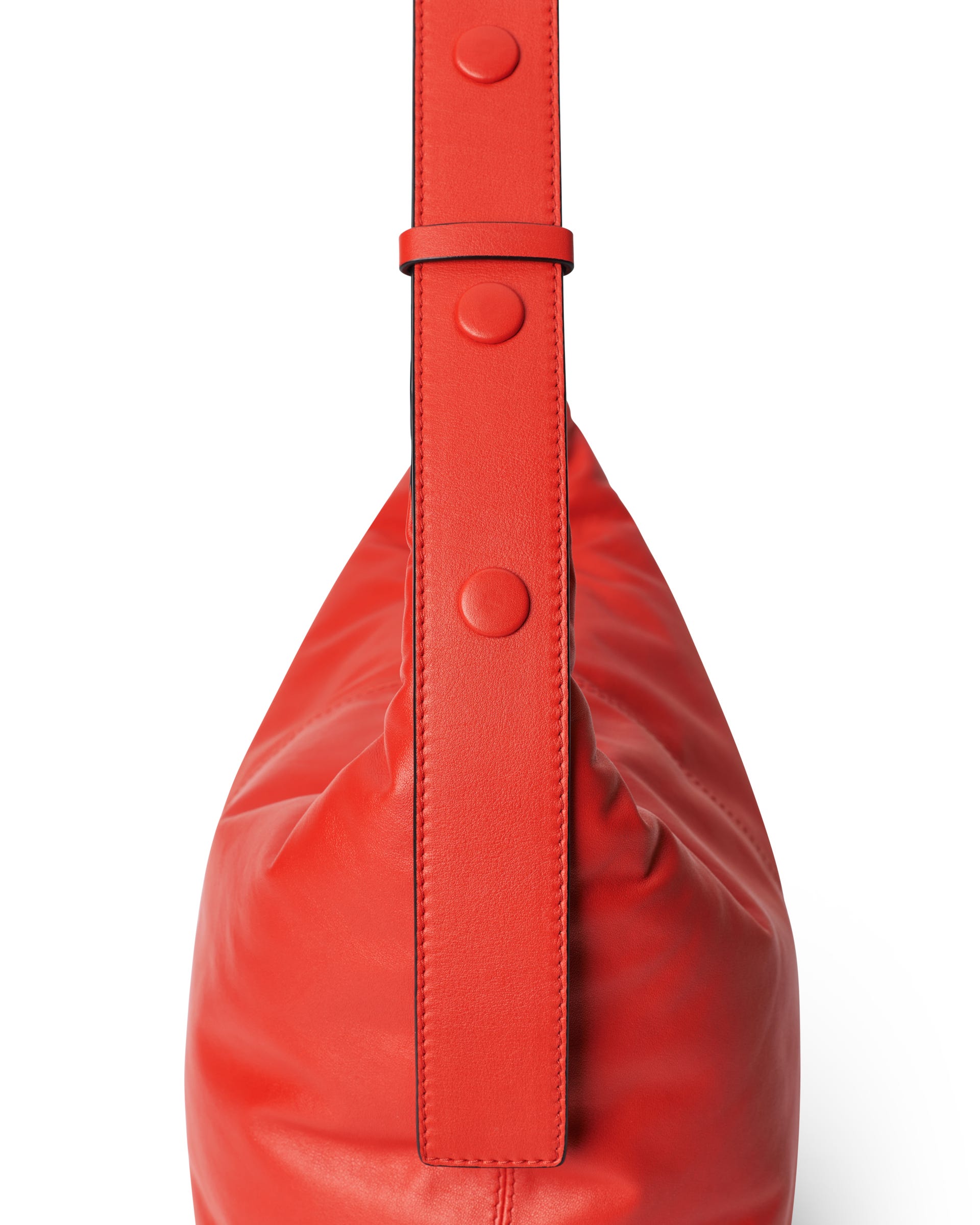 ECCO® Hobo Soft Leather Hobo Bag - Red - Detail-2