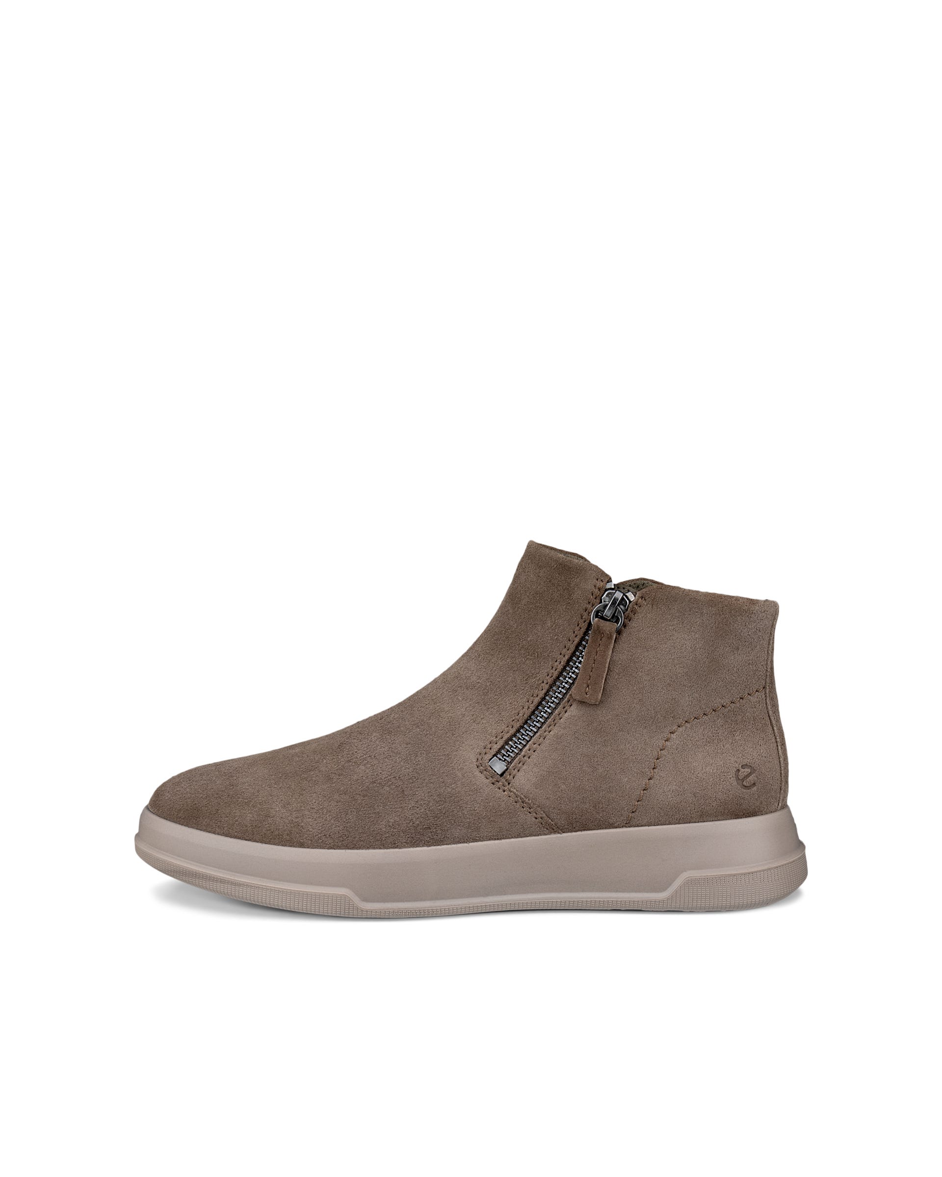 Damskie zamszowe buty ECCO® MOVE - Brązowy - Outside