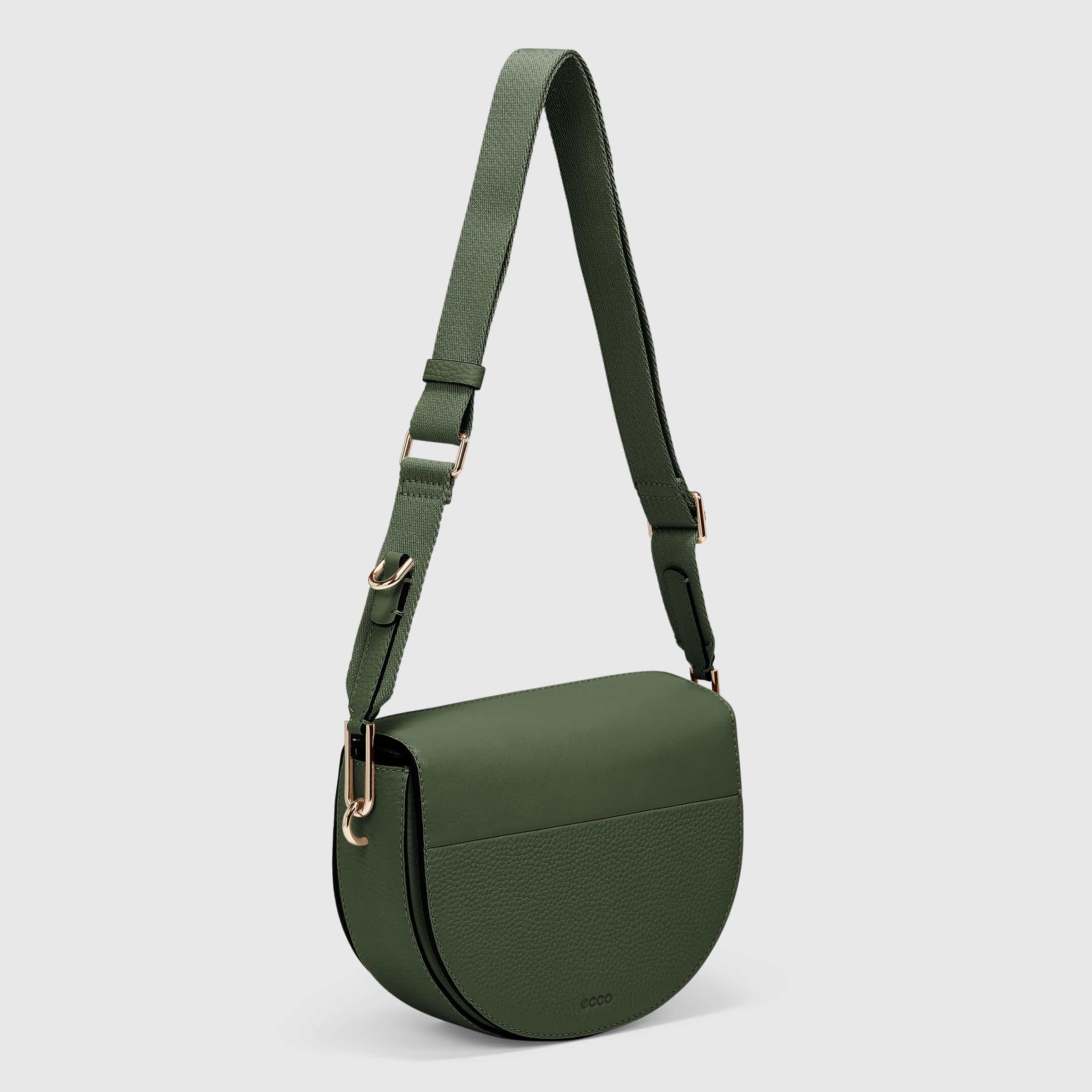 ECCO Textureblock Saddle Bag - Green - Main