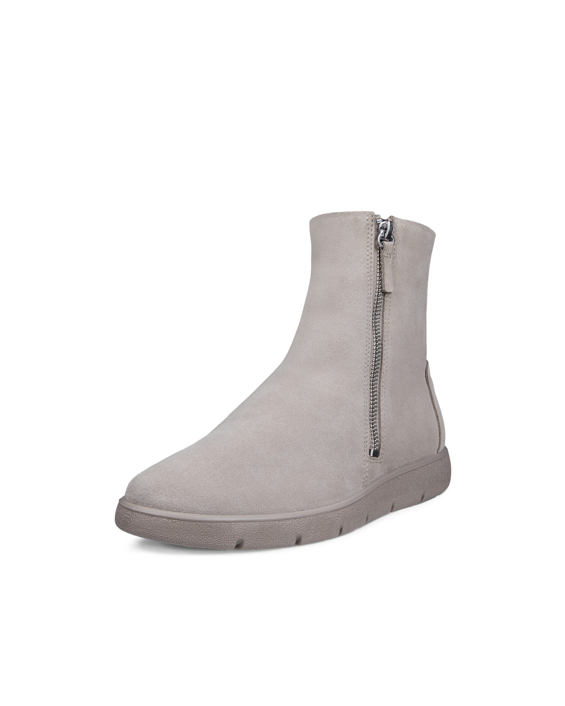 ECCO® BELLA 2 Damen Bootie aus Veloursleder mit Reißverschluss - Grau - Outside