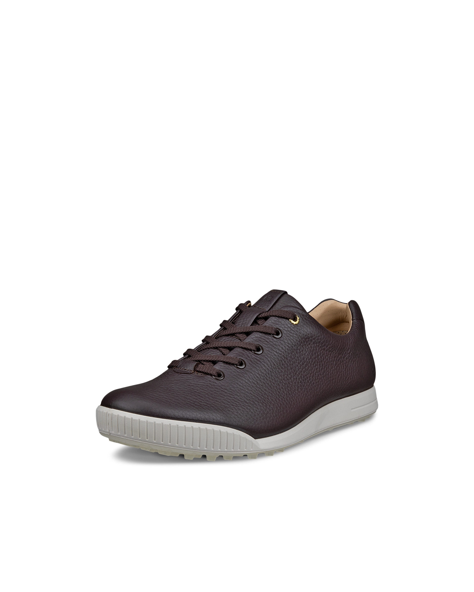 ECCO Golf Street Retro Hybrid メンズ レザーウォータープルーフゴルフシューズ - ブラウン - Main
