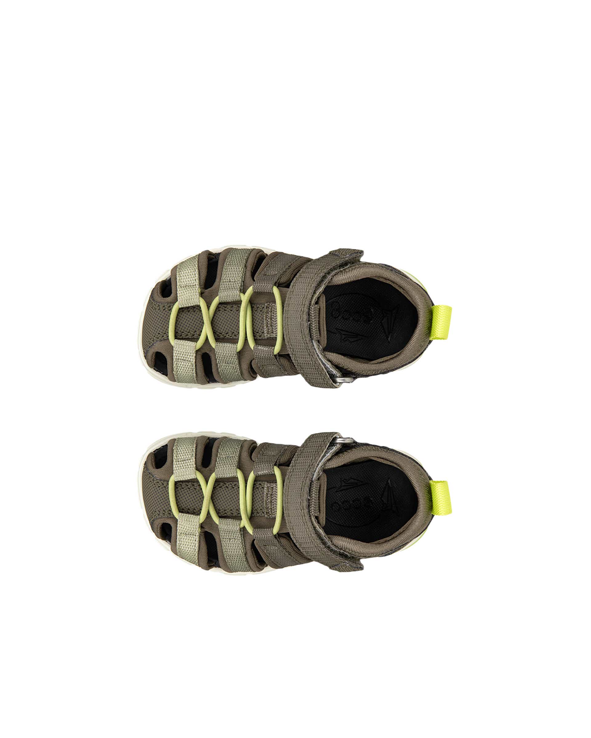 Kids' ECCO® MINI STRIDE SANDAL Fisherman Sandal - Green - Top left pair