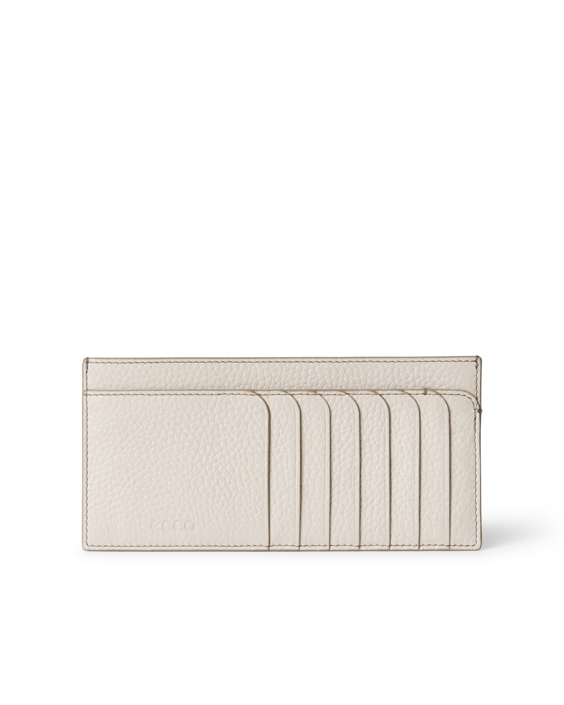 ECCO® Wallet Pebbled Small Leather Wallet - Beige - Main