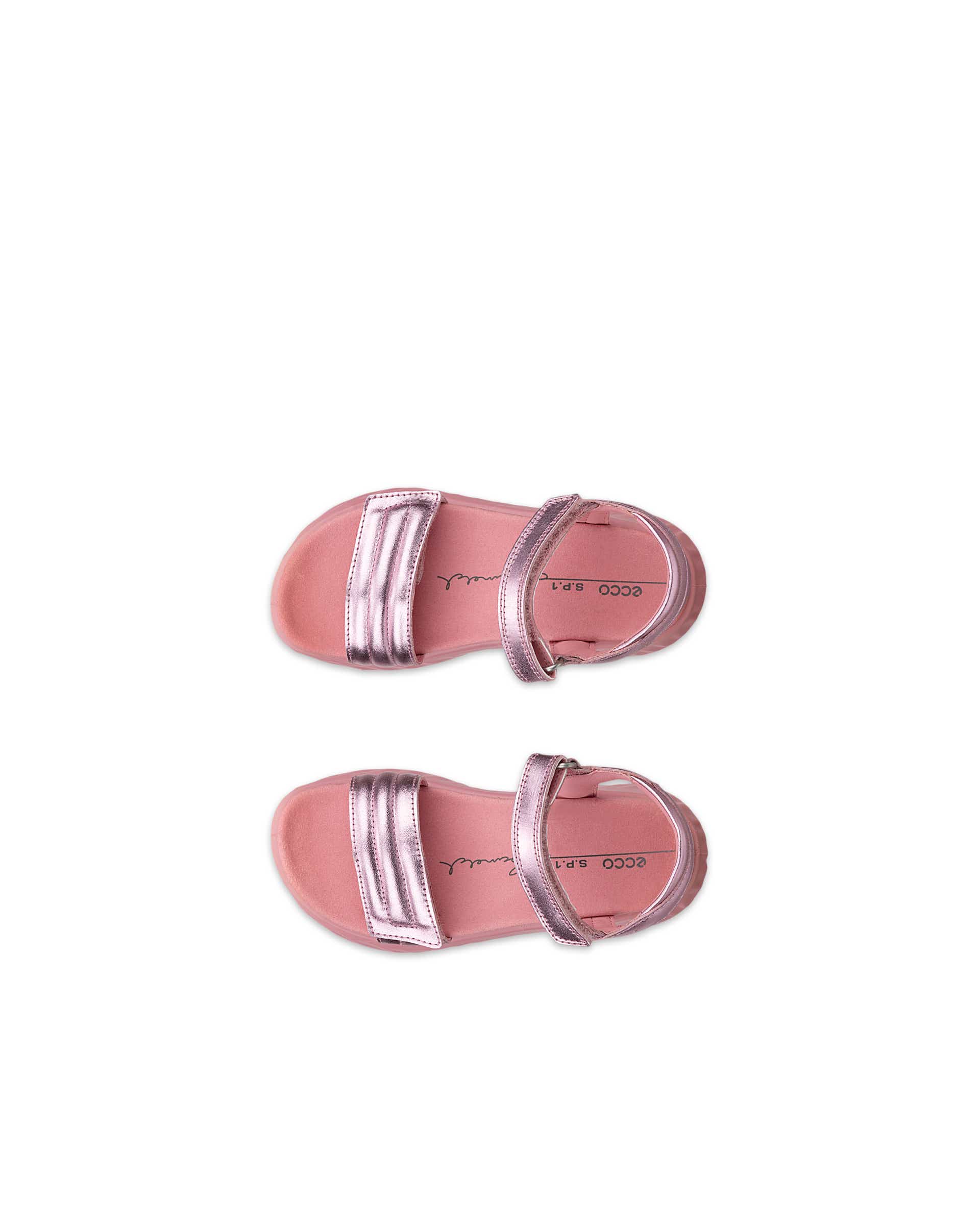 Dětské kožené sandály ECCO® SP.1 Lite Sandal - Metalická - Top left pair