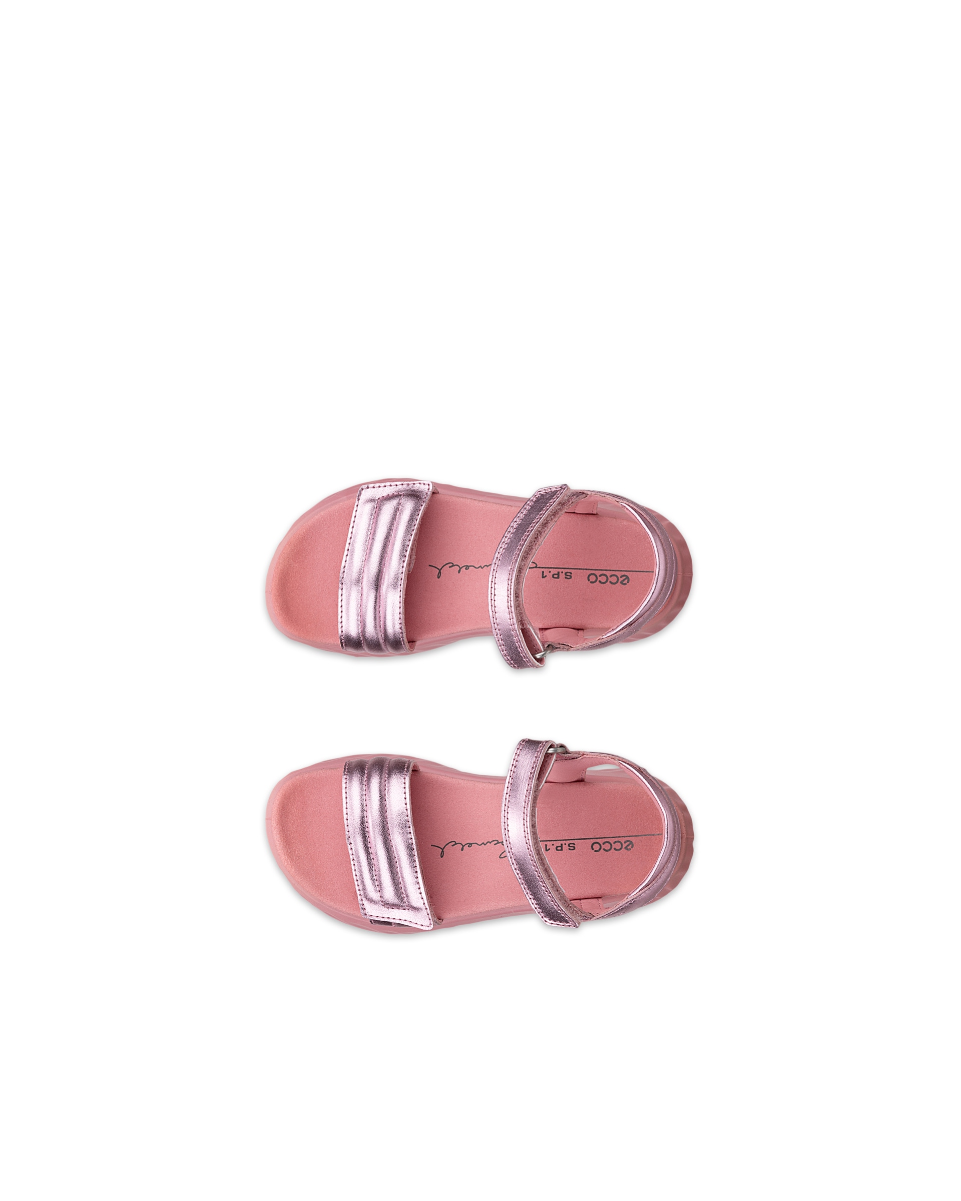Dětské kožené sandály ECCO® SP.1 Lite Sandal - Metalická - Top left pair