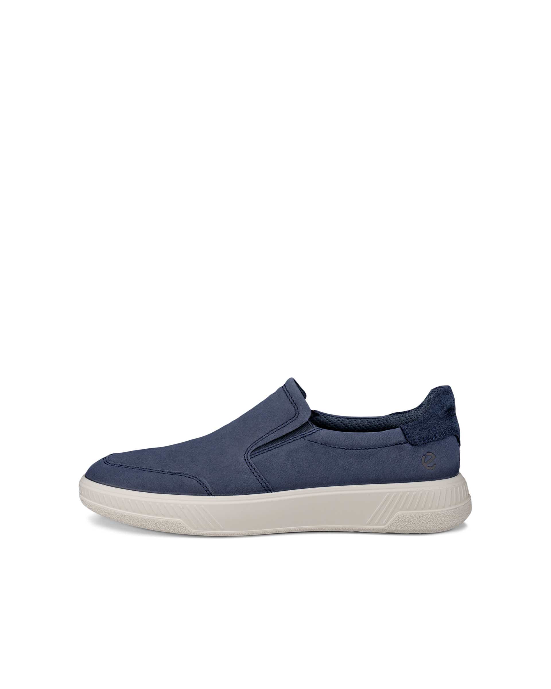 ECCO® MOVE chaussures sans lacet en nubuck pour homme - Bleu - Outside