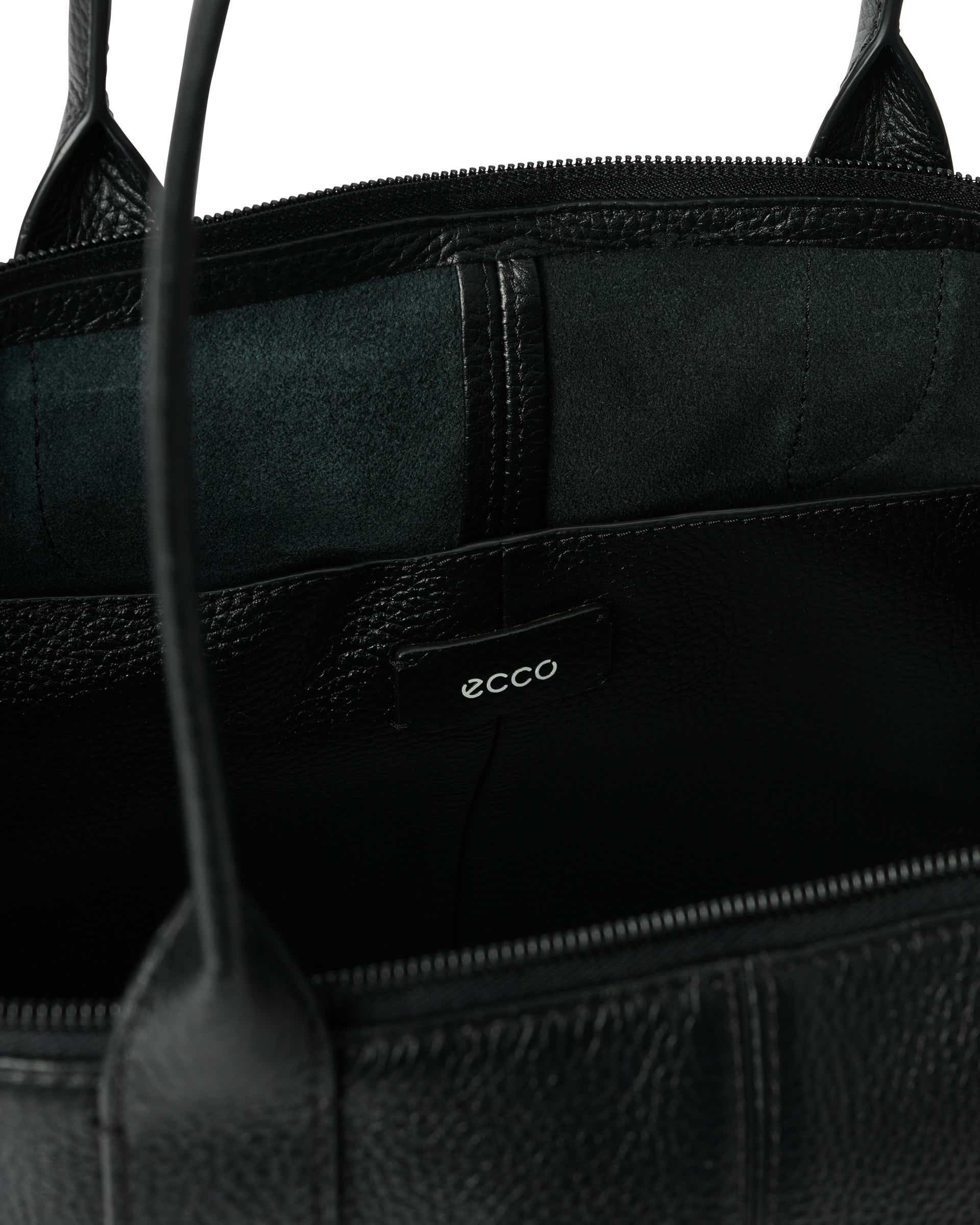 Kožená taška tote ECCO® Tote - Čierna - Inside