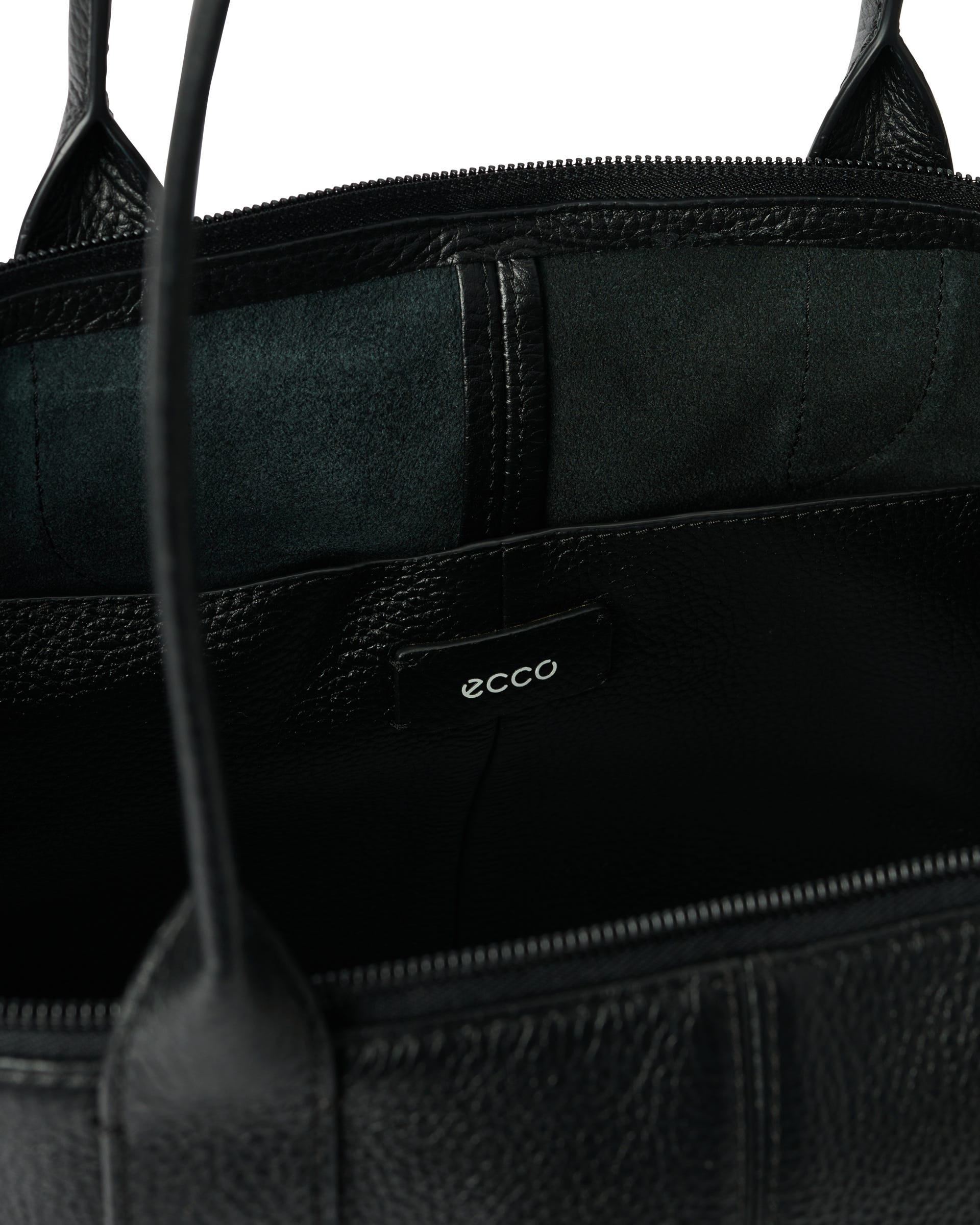 Skórzana torba shopper ECCO® Tote - Czarny - Inside