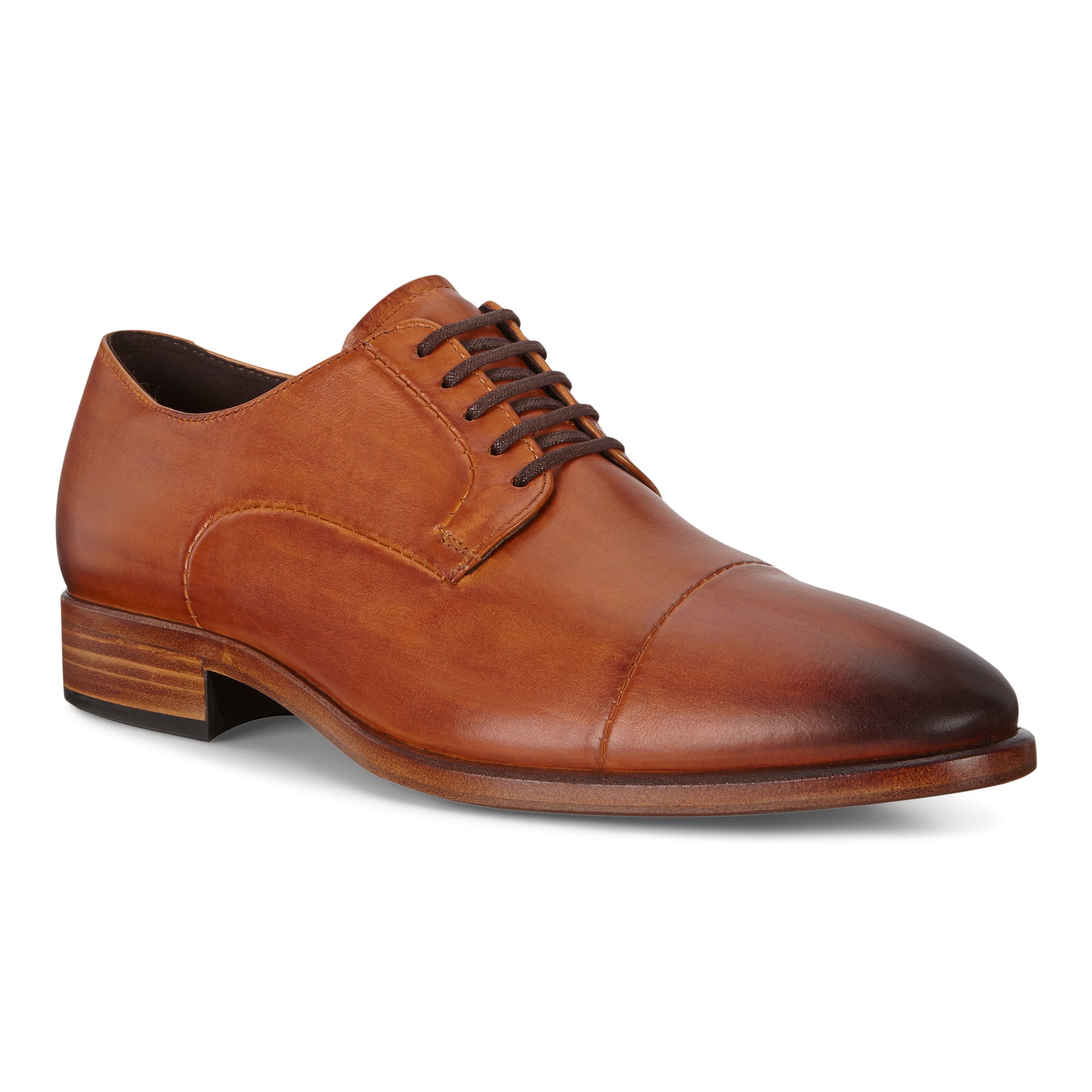 ECCO Vitrus Mondial メンズ レザーダービーシューズ - ブラウン - Main