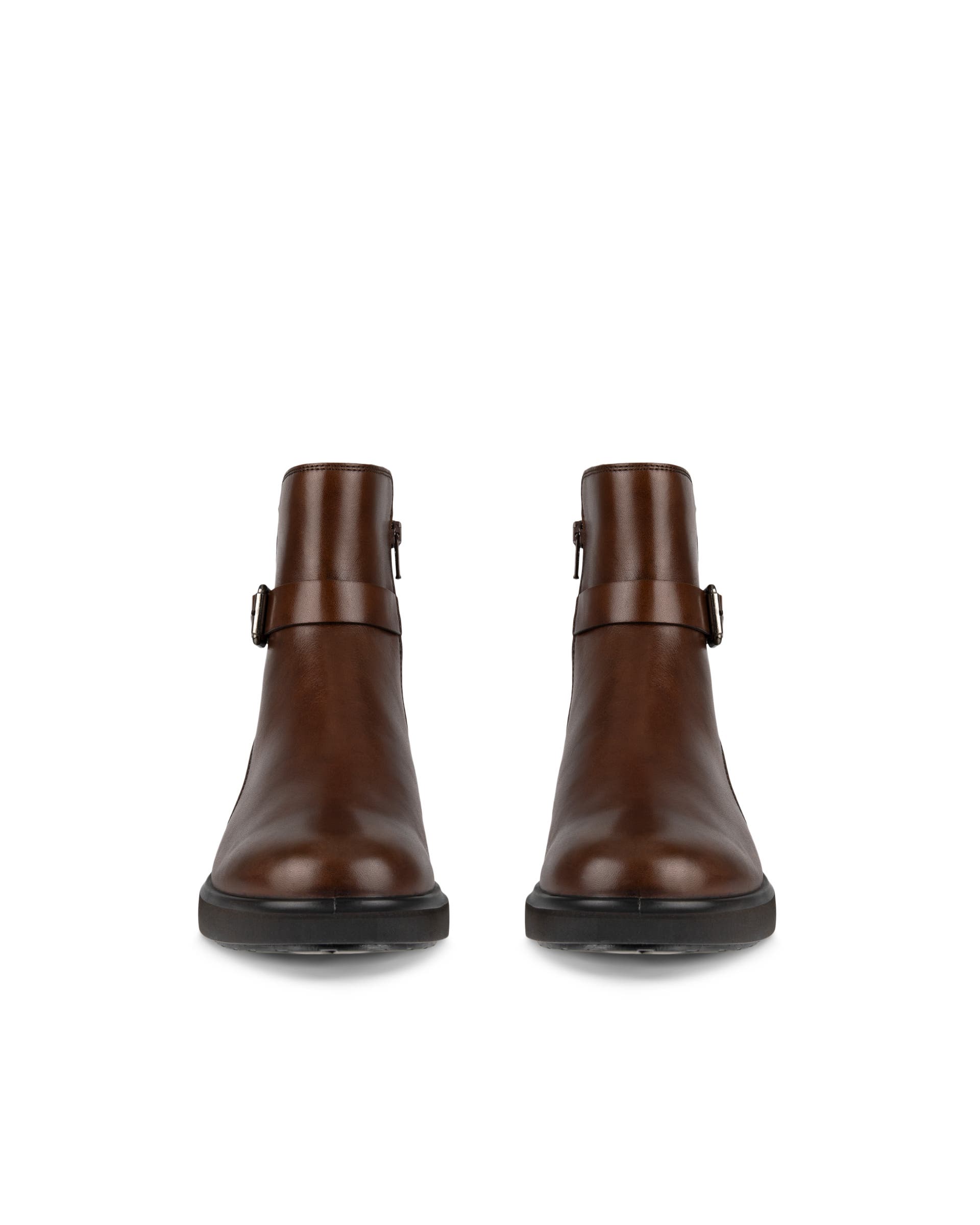 여성용 ECCO Metropole Amsterdam 가죽 방수 부츠 - 브라운 - Front pair