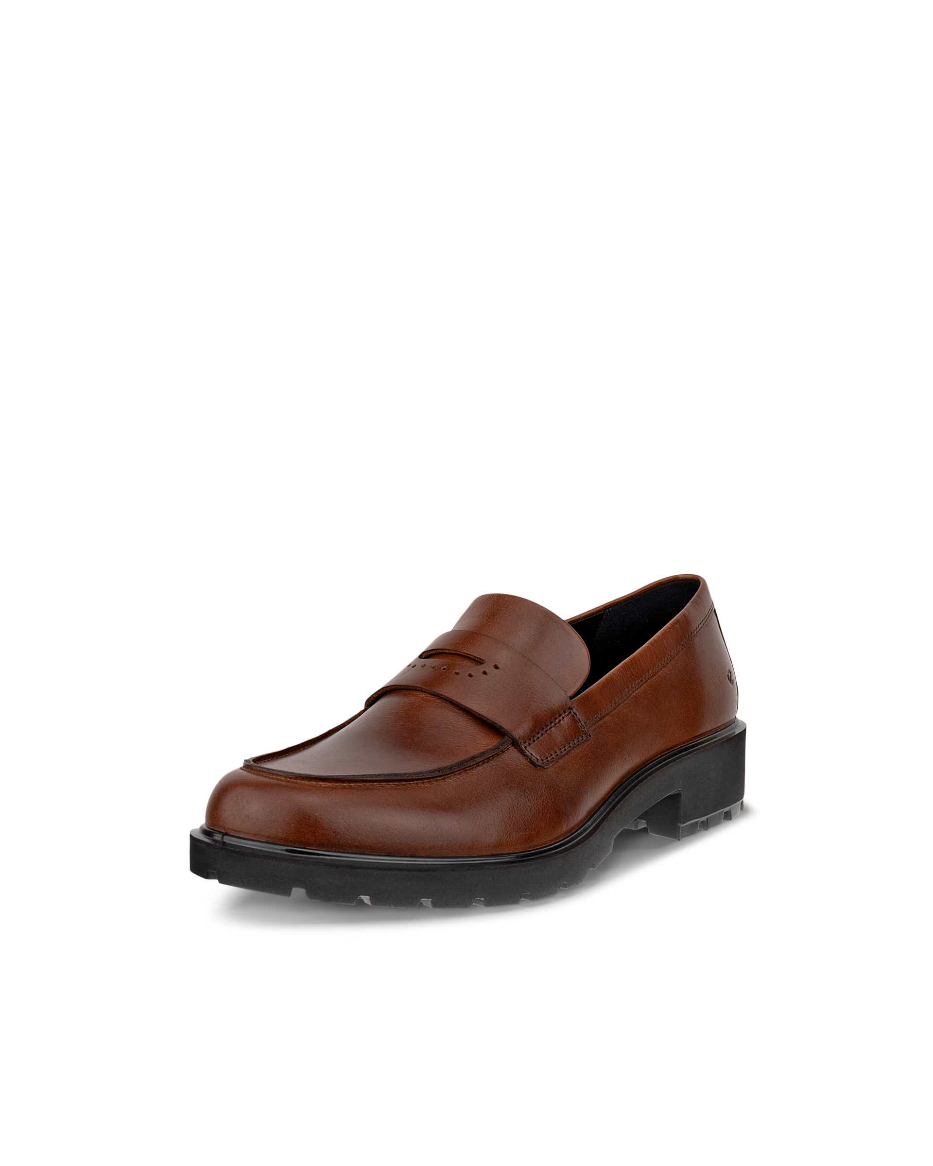 Women's ECCO® METROPOLE VIENNA Leather Loafer - Brown - Main