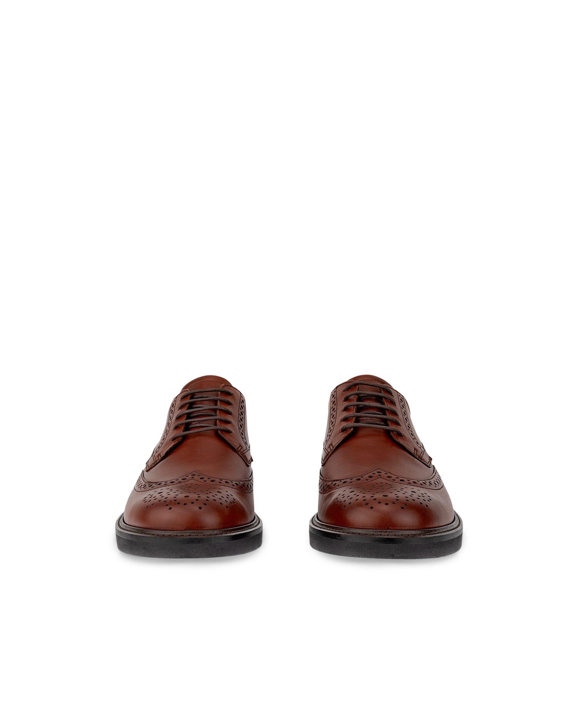 ECCO® Metropole London Herren Budapester aus Leder - Braun - Front pair