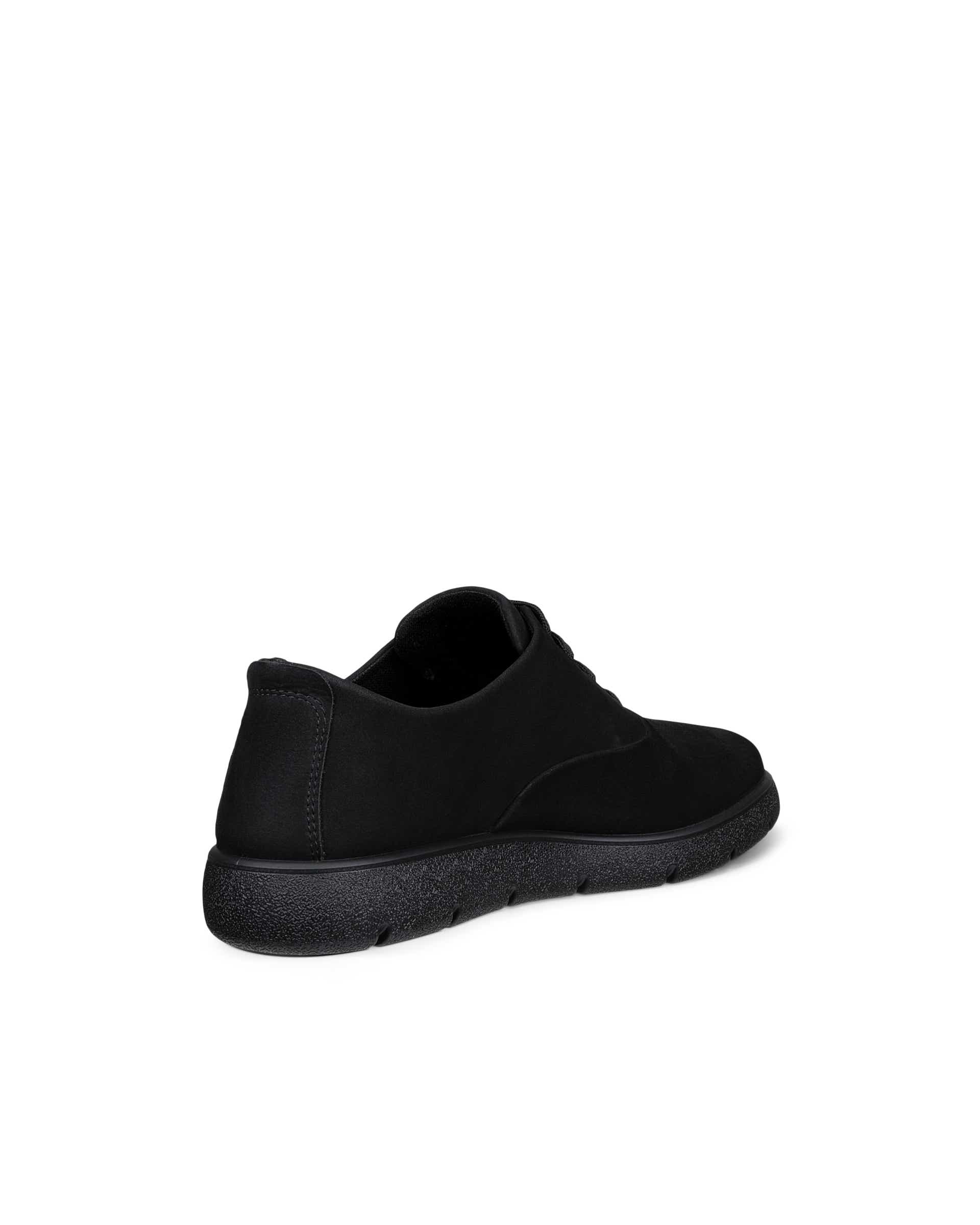 ECCO® BELLA 2 dames nubuck veterschoen - Zwart - Back