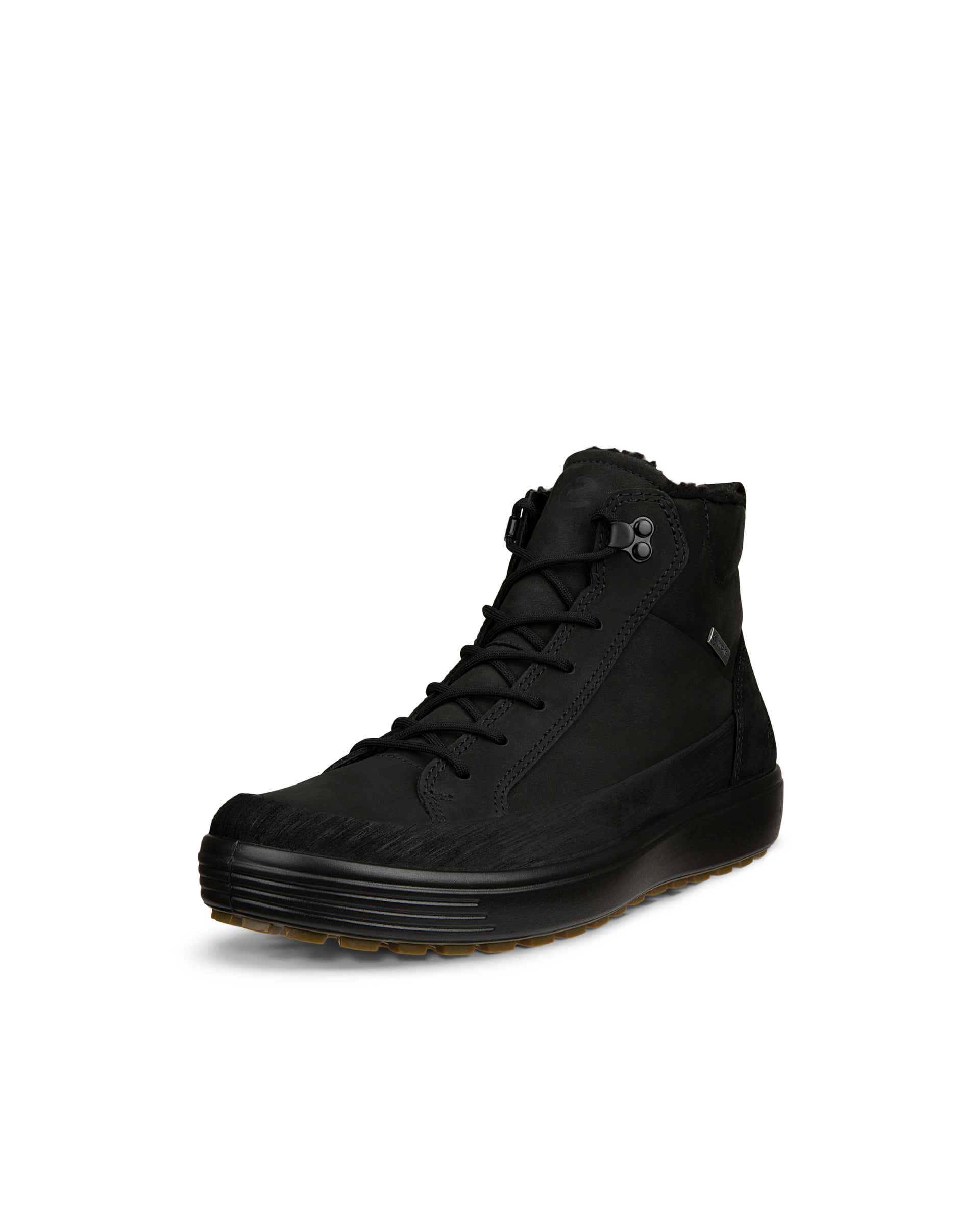 ECCO® Soft 7 Tred mellemhøj Gore-Tex støvle i læder til herrer - Sort - Main